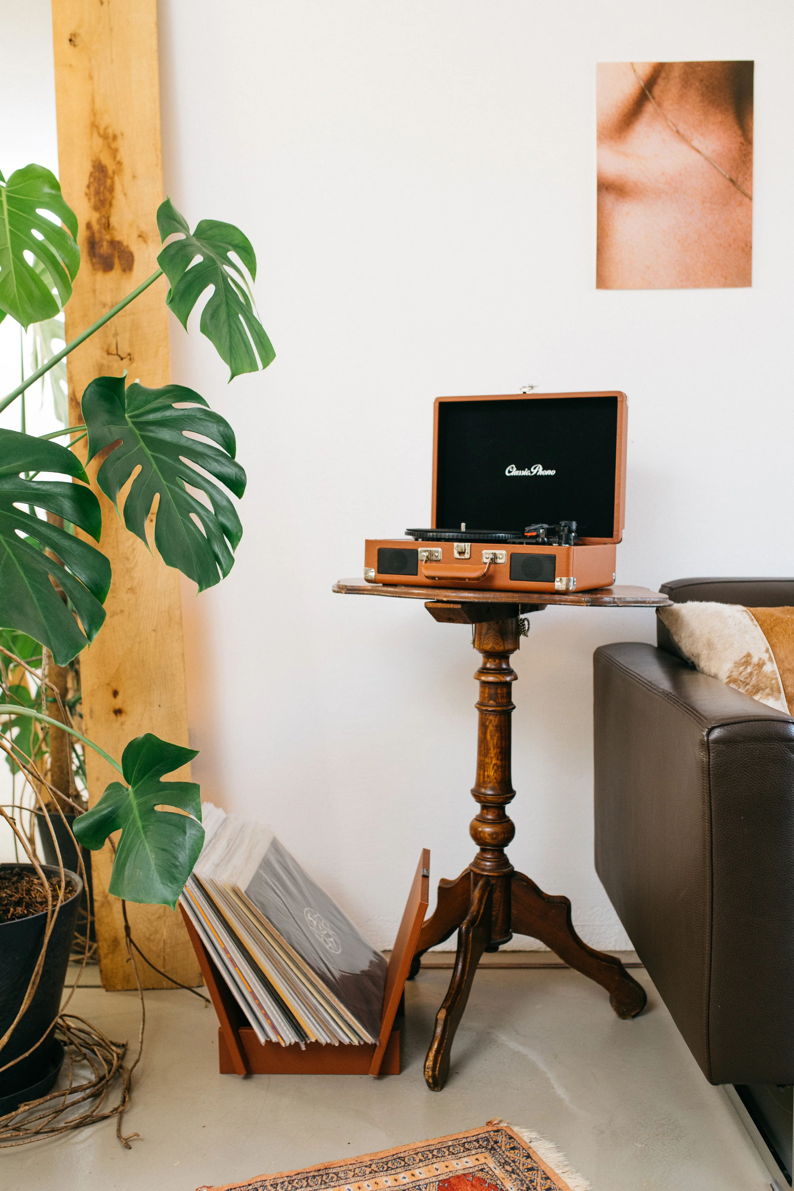 Classic Phono TT-10BN - Valise-platine avec H.P. intégrés - Marron - Image 15