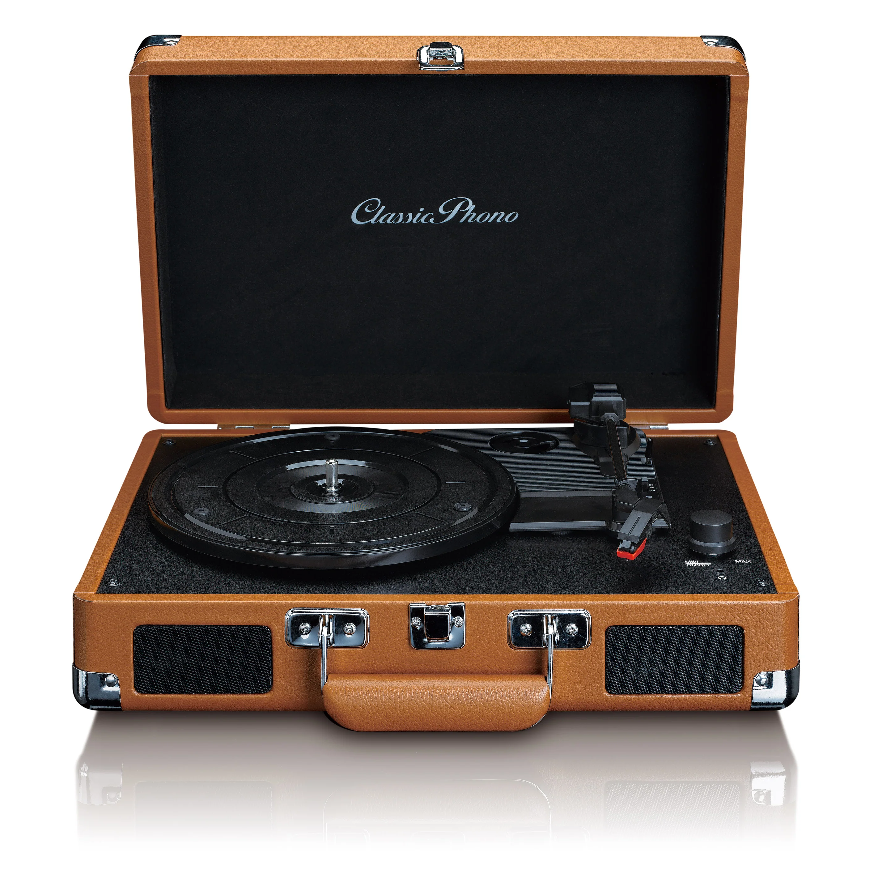 Classic Phono TT-10BN - Valise-platine avec H.P. intégrés - Marron - Image 19
