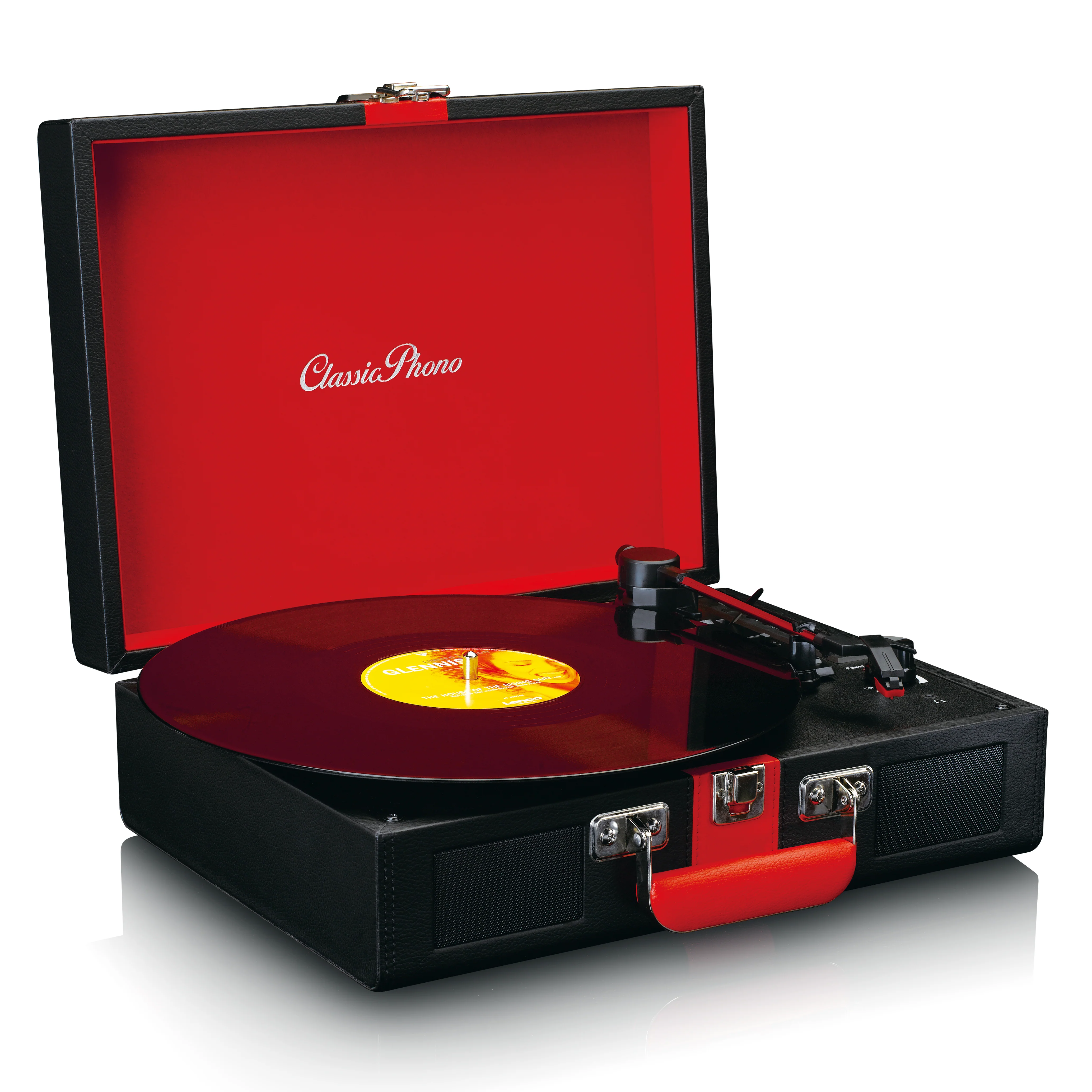 Classic Phono TT-110BKRD - Platine vinyle Bluetooth® avec haut-parleurs intégrés - Noir Rouge - Image 6