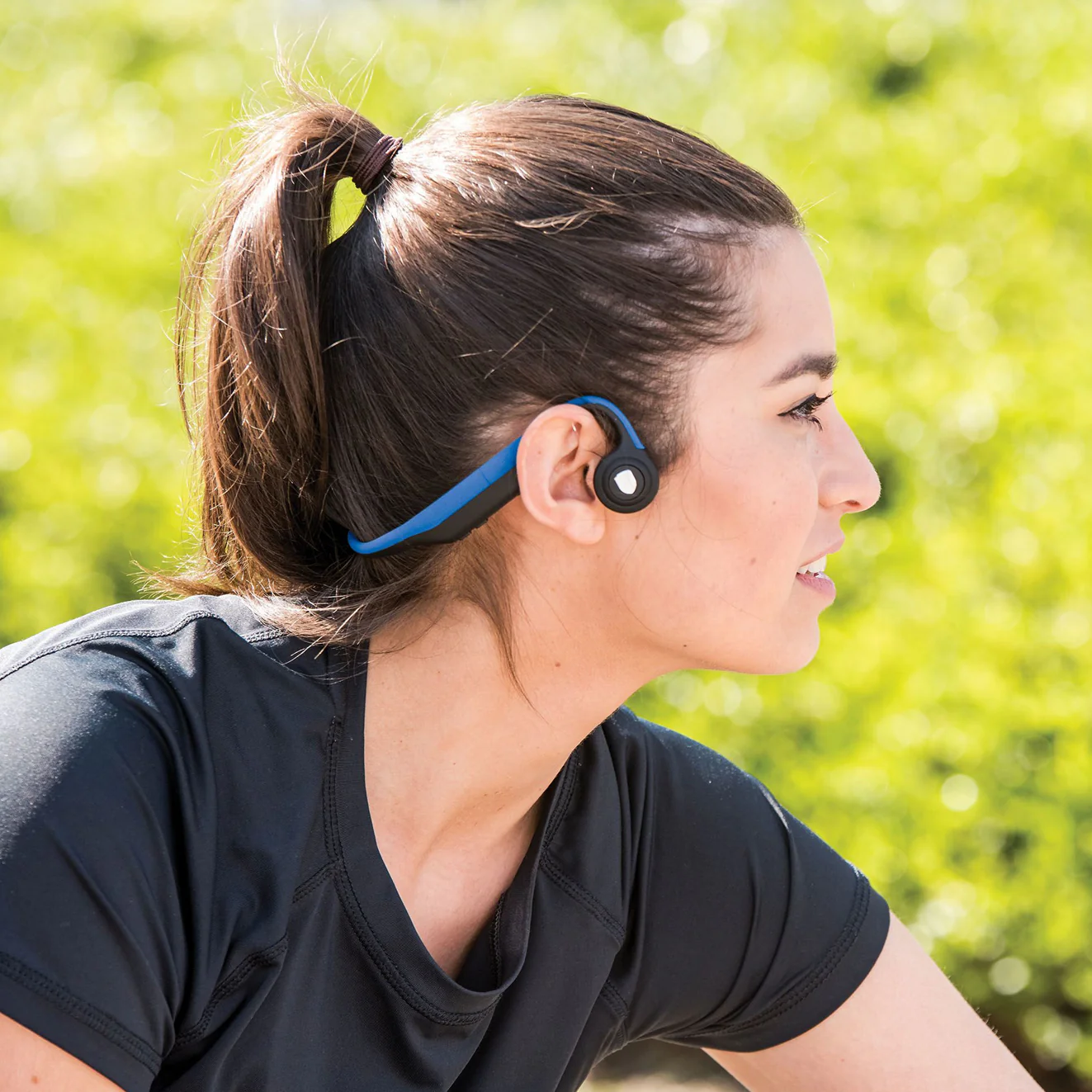 Lenco BCH-1000BU - Casque Bluetooth® à conduction osseuse, bleu - Image 10