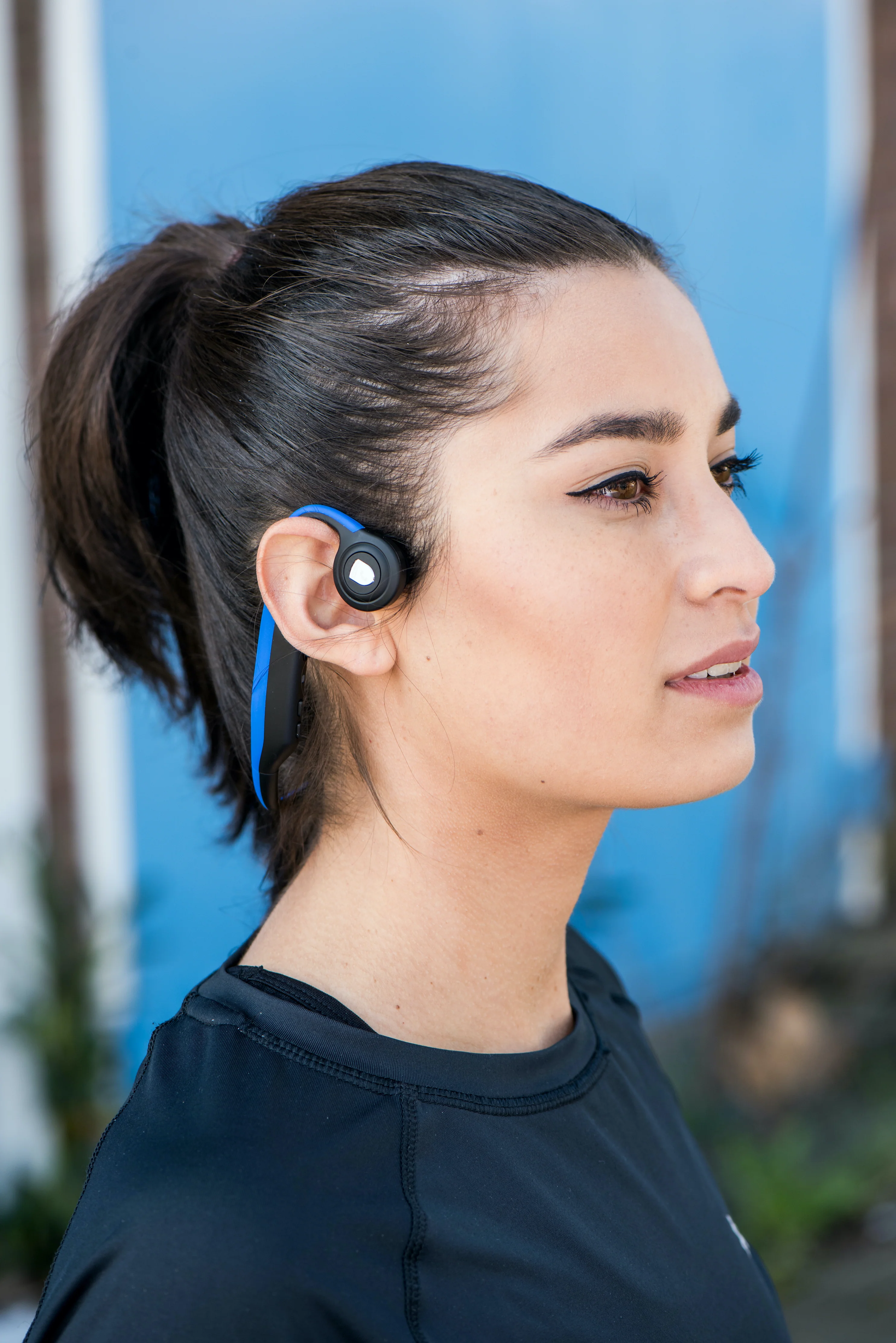 Lenco BCH-1000BU - Casque Bluetooth® à conduction osseuse, bleu - Image 13