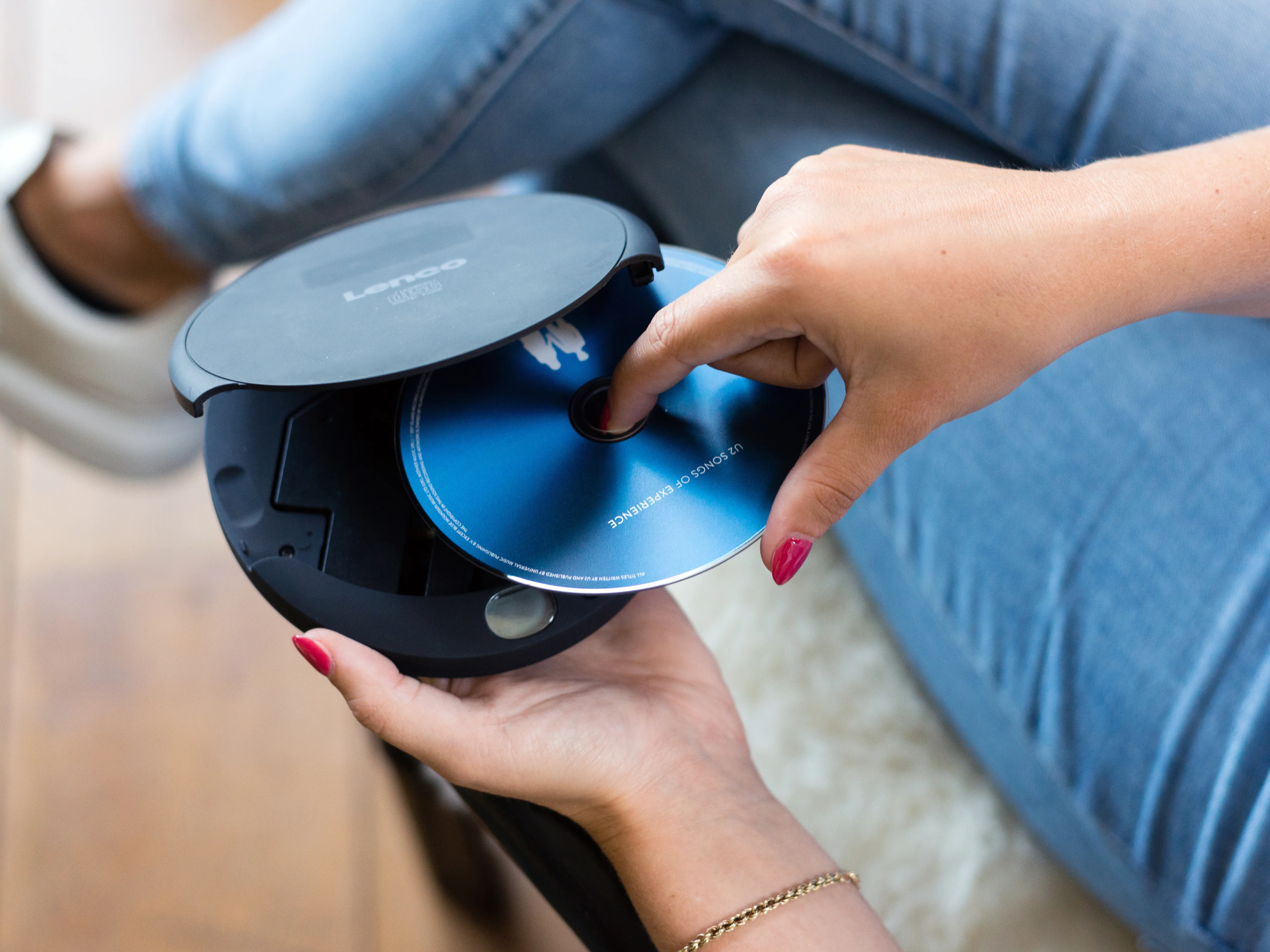 Lenco CD-010 - Lecteur CD portable avec fonction de rechargement - Noir - Image 16