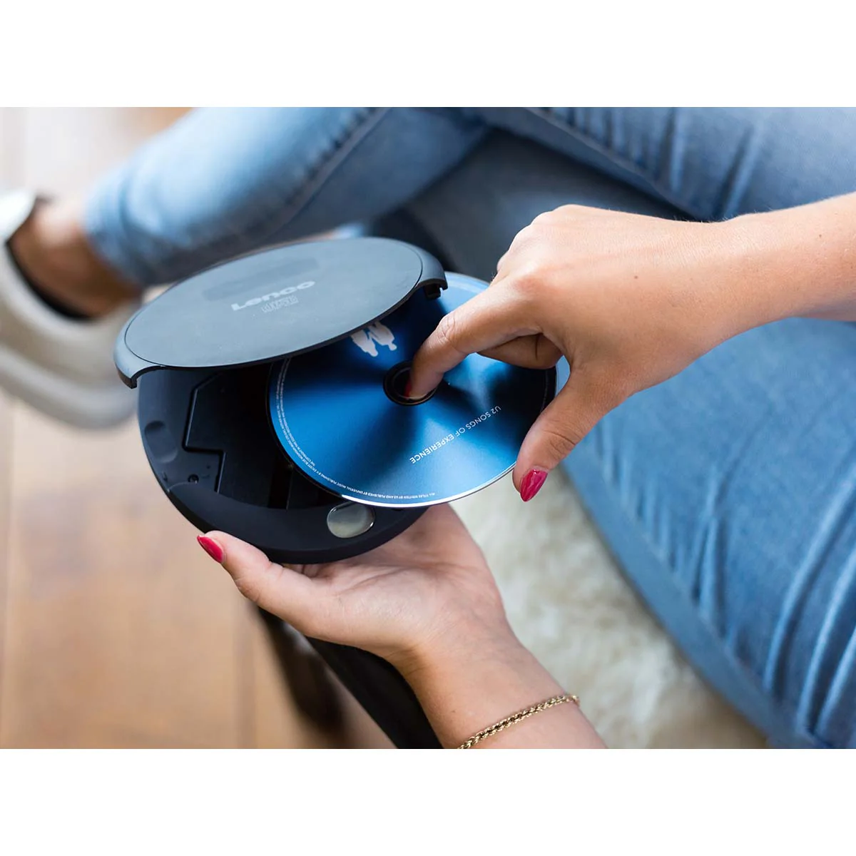 Lenco CD-010 - Lecteur CD portable avec fonction de rechargement - Noir - Image 9