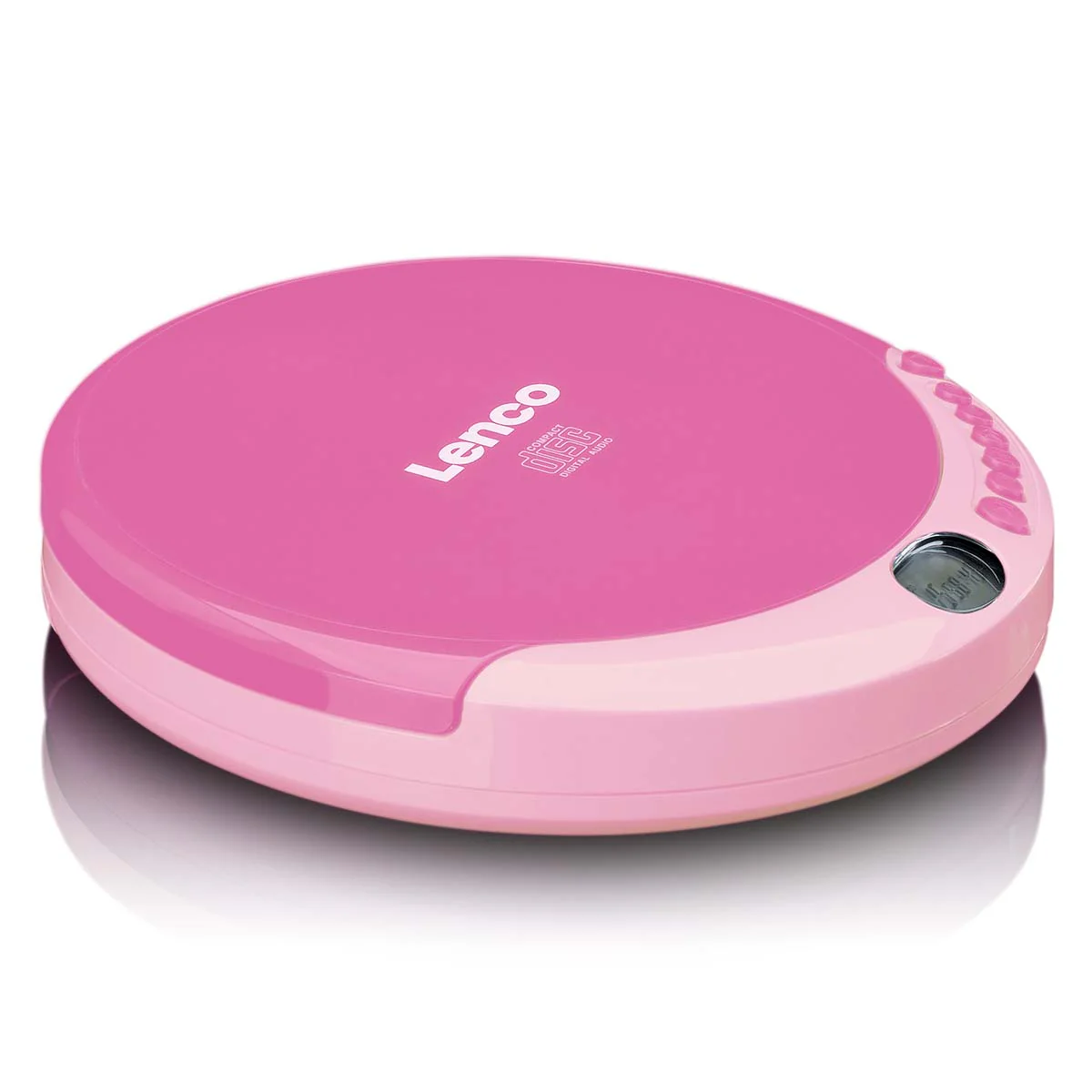 Lenco CD-011 - Lecteur CD portable avec fonction de rechargement - Rose - Image 3