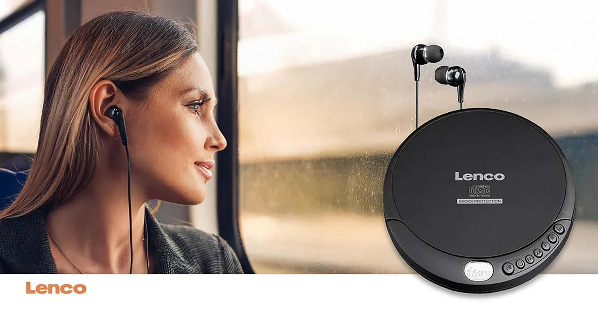 Lenco CD-200 - Lecteur CD portable avec protection contre les chocs - Noir - Image 15