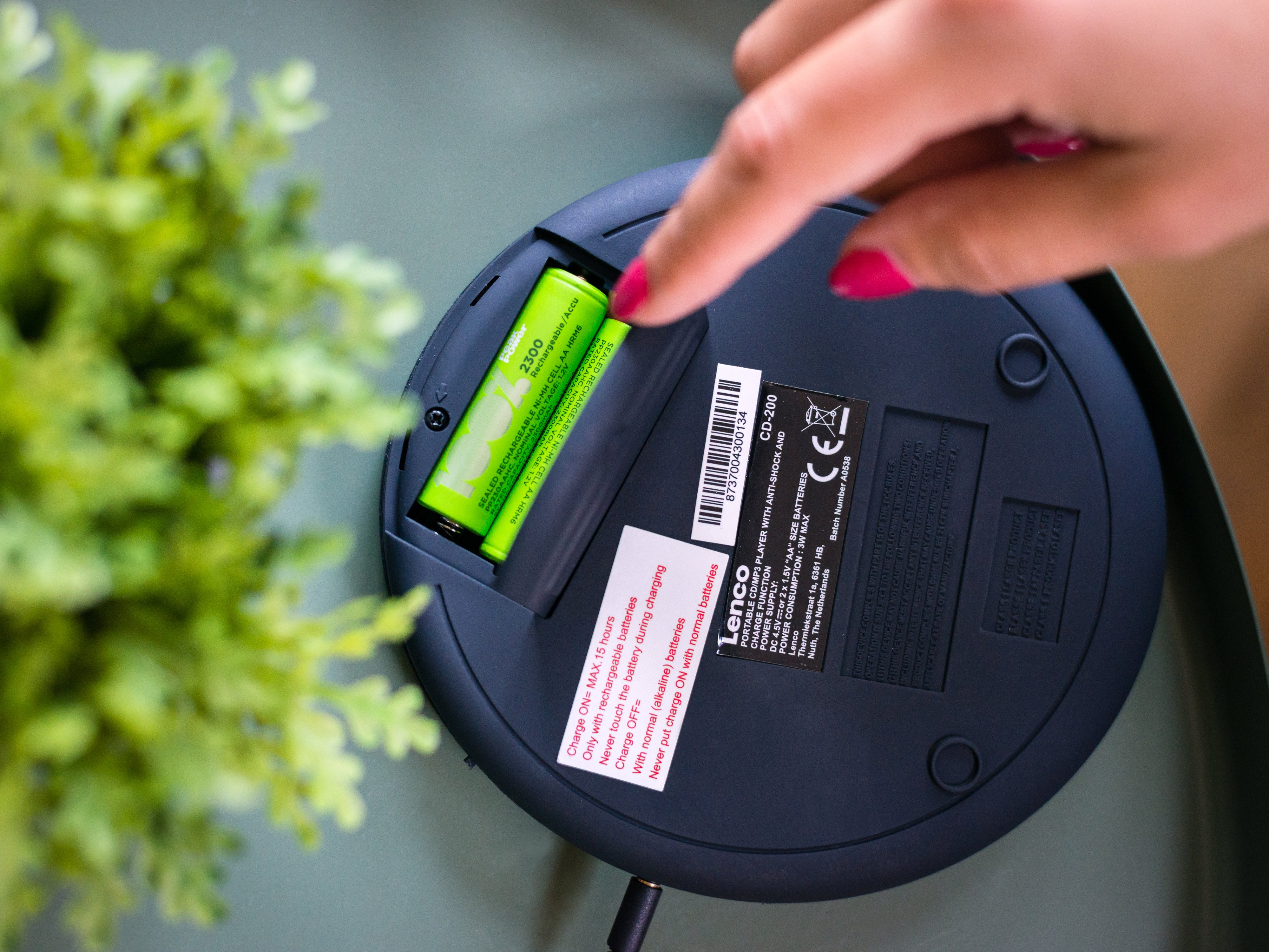 Lenco CD-200 - Lecteur CD portable avec protection contre les chocs - Noir - Image 17