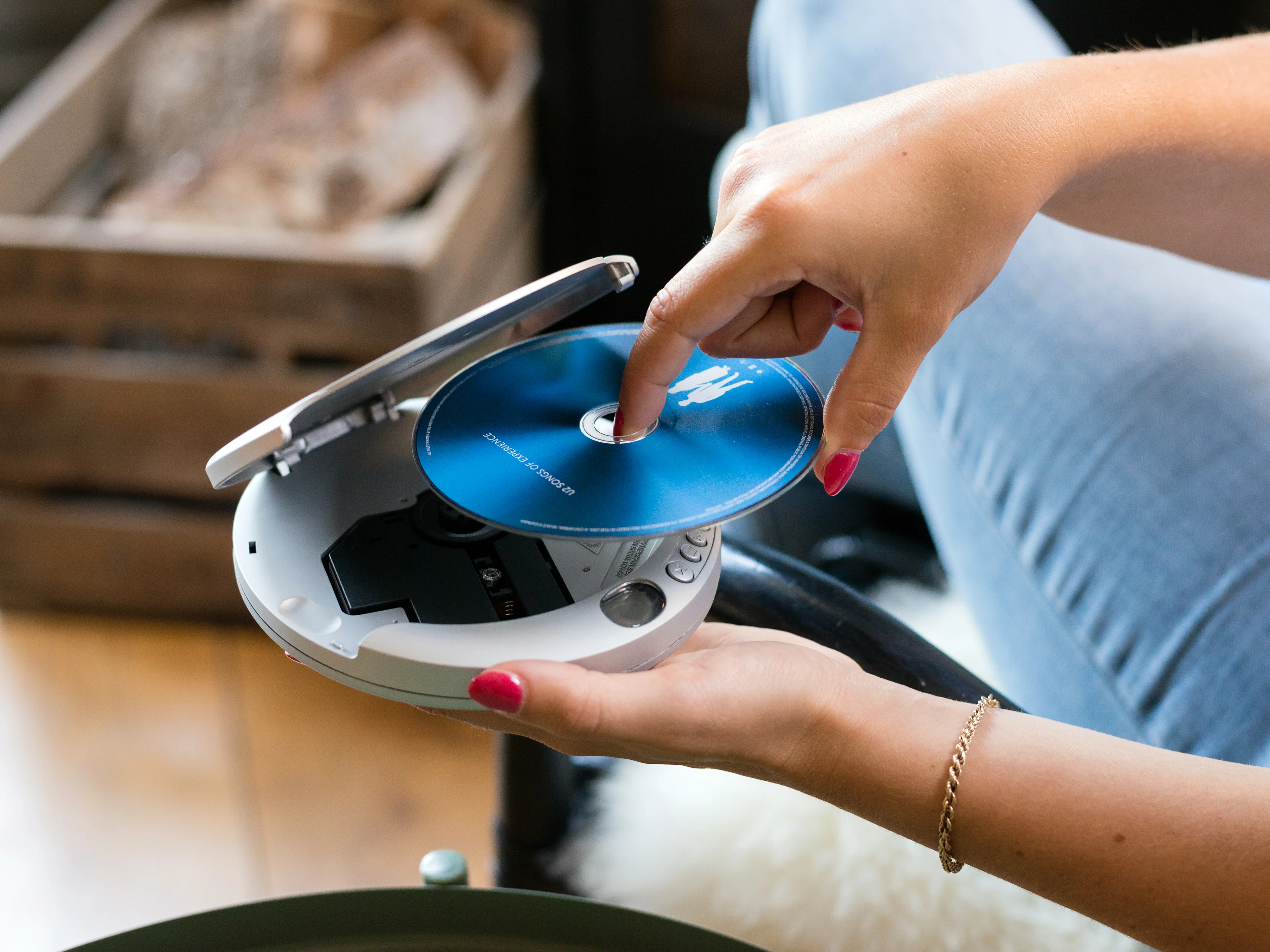 Lenco CD-201SI - Lecteur CD portable avec protection contre les chocs - Argent - Image 16