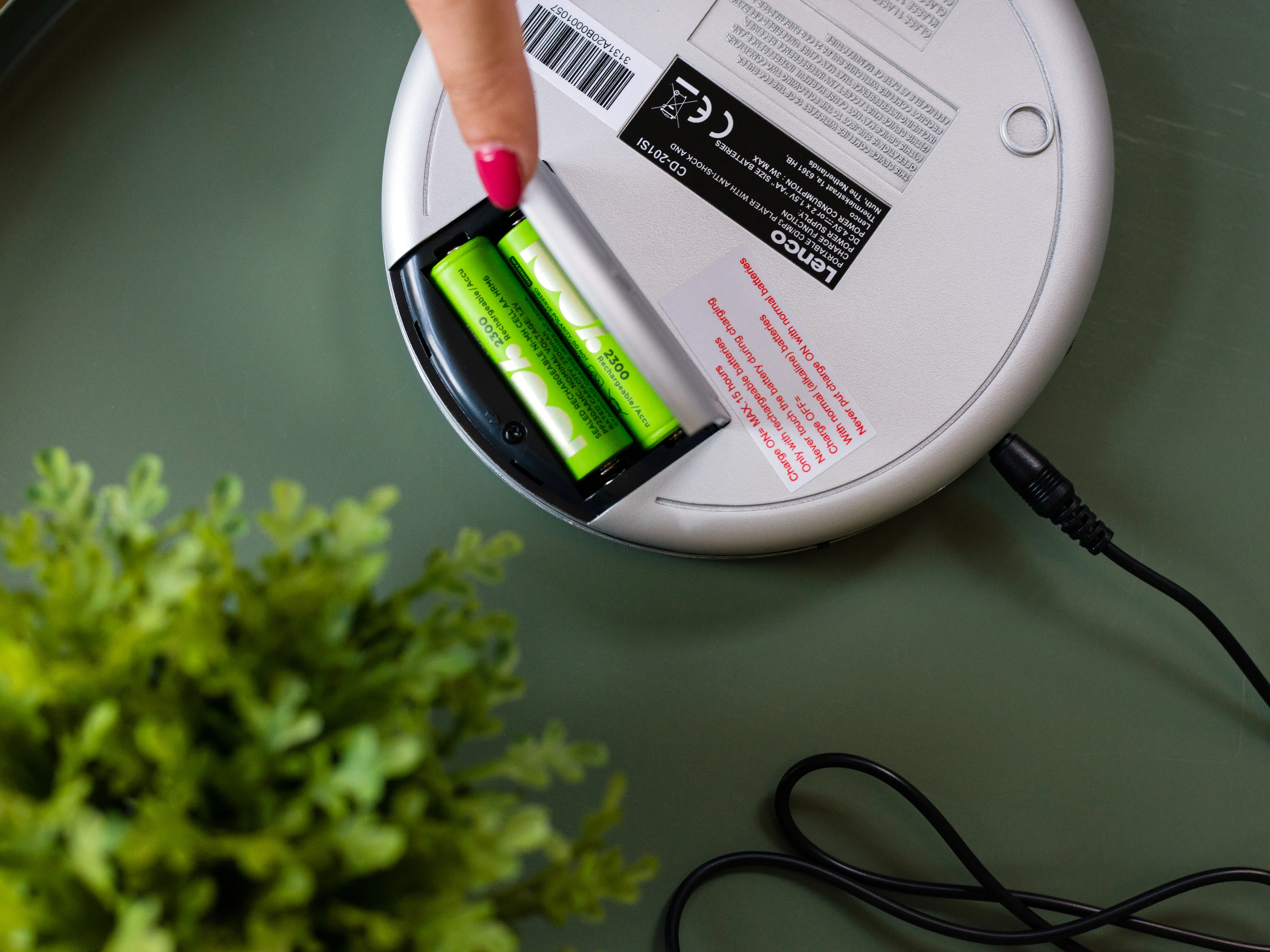 Lenco CD-201SI - Lecteur CD portable avec protection contre les chocs - Argent - Image 17