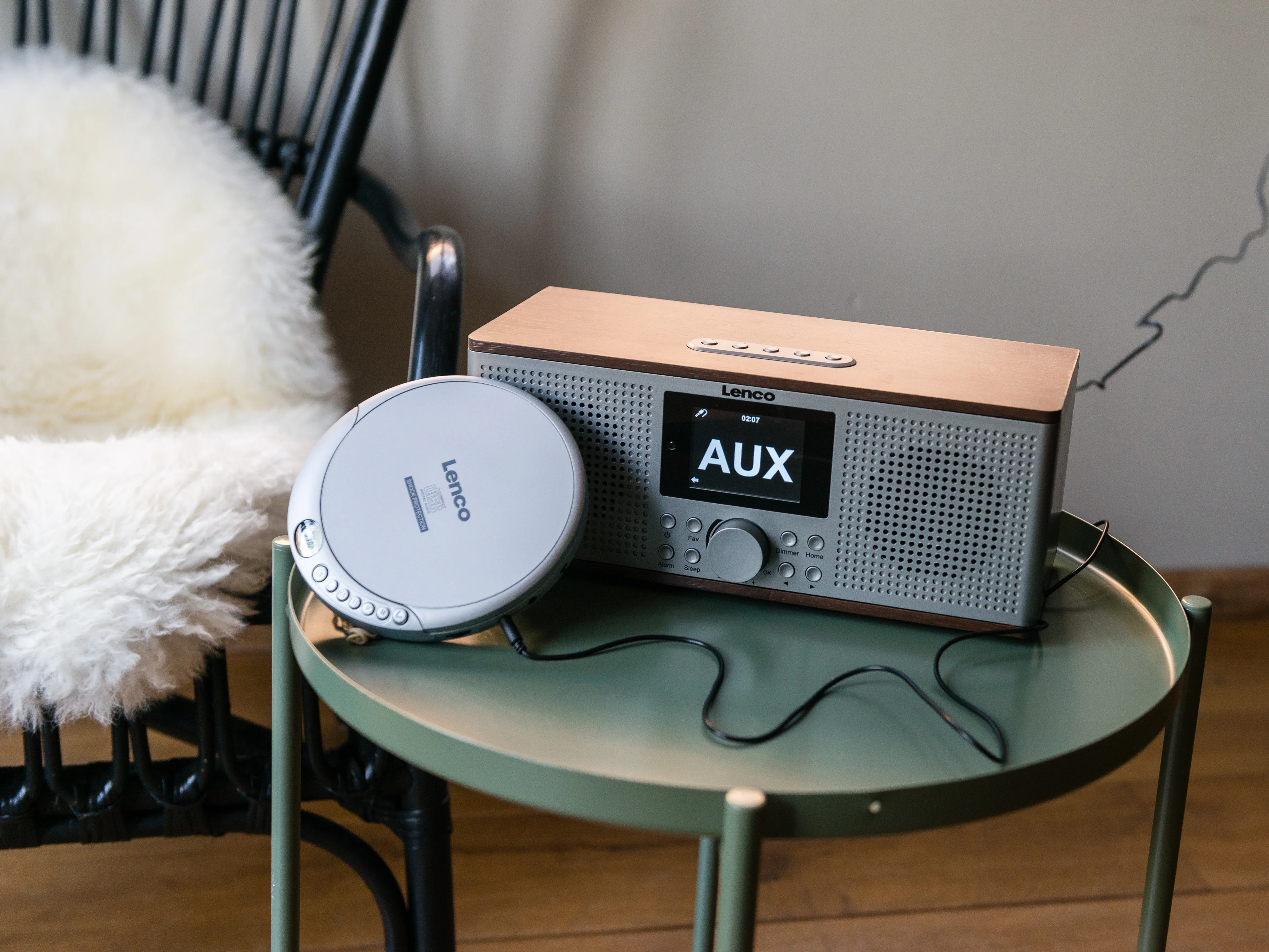 Lenco CD-201SI - Lecteur CD portable avec protection contre les chocs - Argent - Image 21