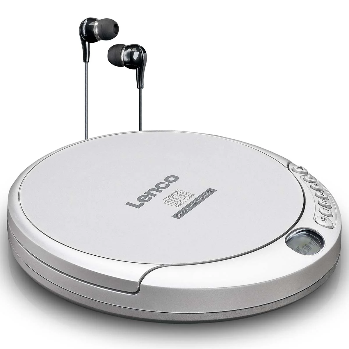 Lenco CD-201SI - Lecteur CD portable avec protection contre les chocs - Argent - Image 5