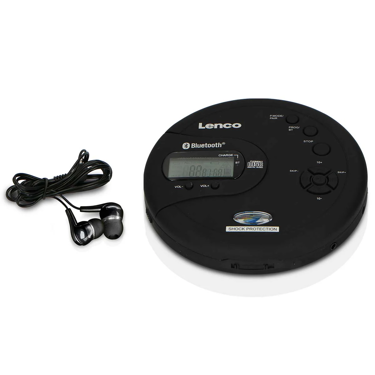 Lenco CD-300BK - Lecteur CD/MP3 Bluetooth® portable avec protection antichoc - Noir - Image 14