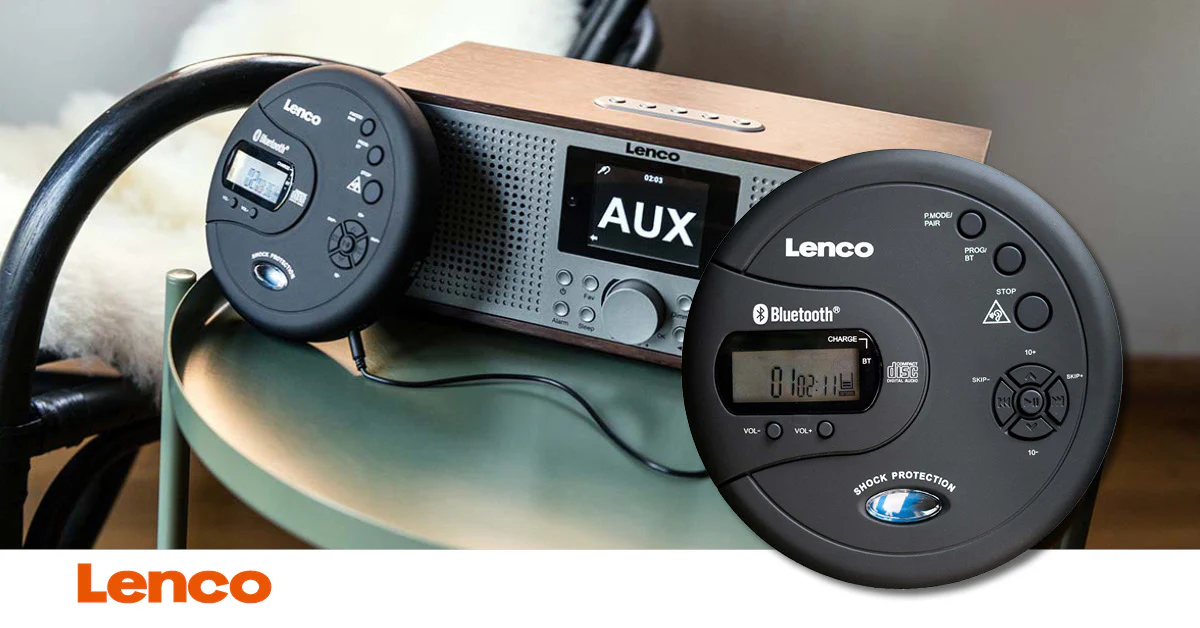 Lenco CD-300BK - Lecteur CD/MP3 Bluetooth® portable avec protection antichoc - Noir - Image 15