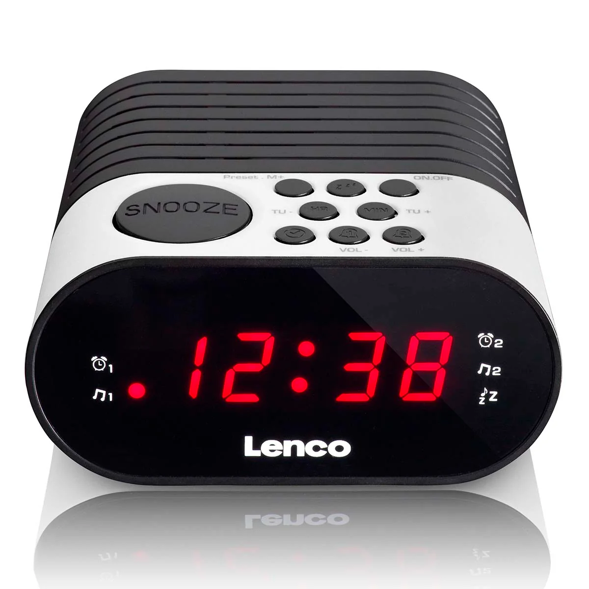 Lenco CR-07 Blue - Radio-réveil FM avec minuterie de sommeil et fonction d’alarme double - Bleu - Image 5