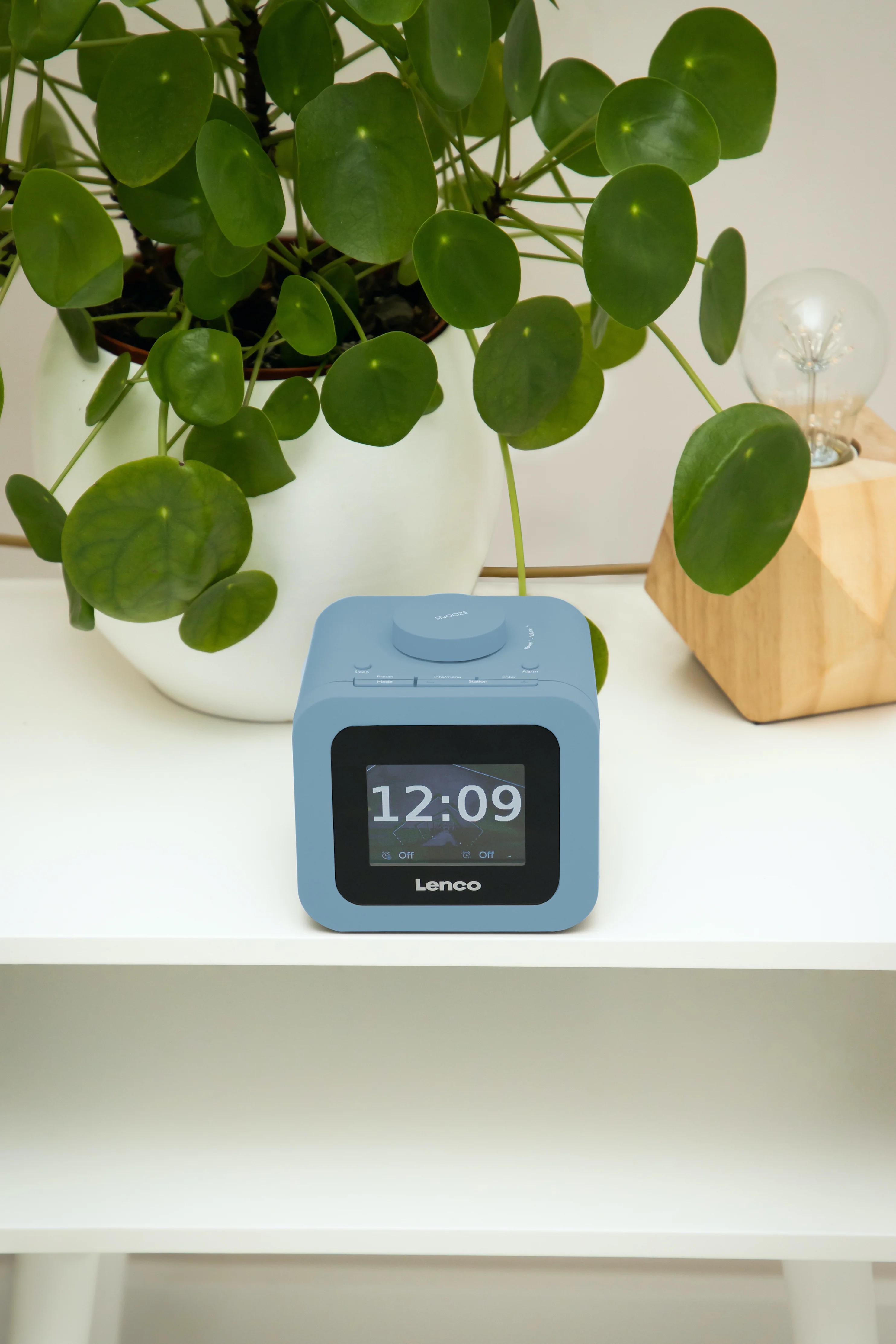 Lenco CR-620BU - Radio-réveil DAB+/FM avec écran couleur - Bleu - Image 10