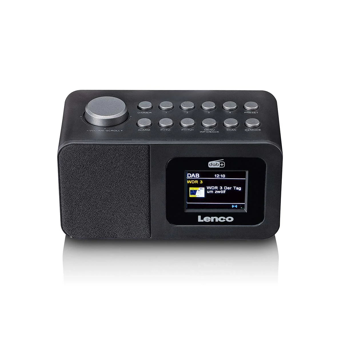 Lenco CR-625BK - Radio réveil DAB+/FM avec écran couleur, mise en veille programmable et fonction double alarme - Noir - Image 3