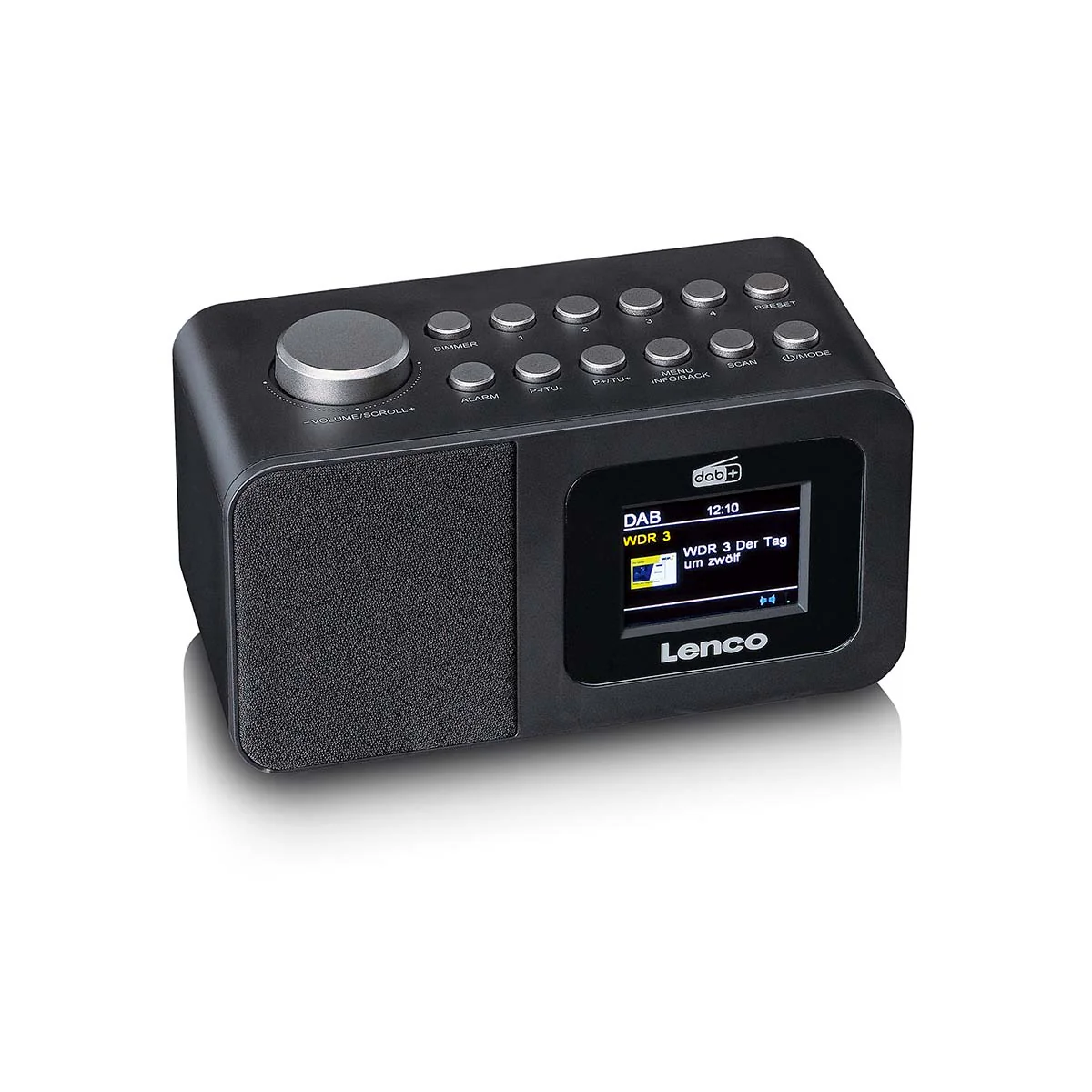 Lenco CR-625BK - Radio réveil DAB+/FM avec écran couleur, mise en veille programmable et fonction double alarme - Noir - Image 5