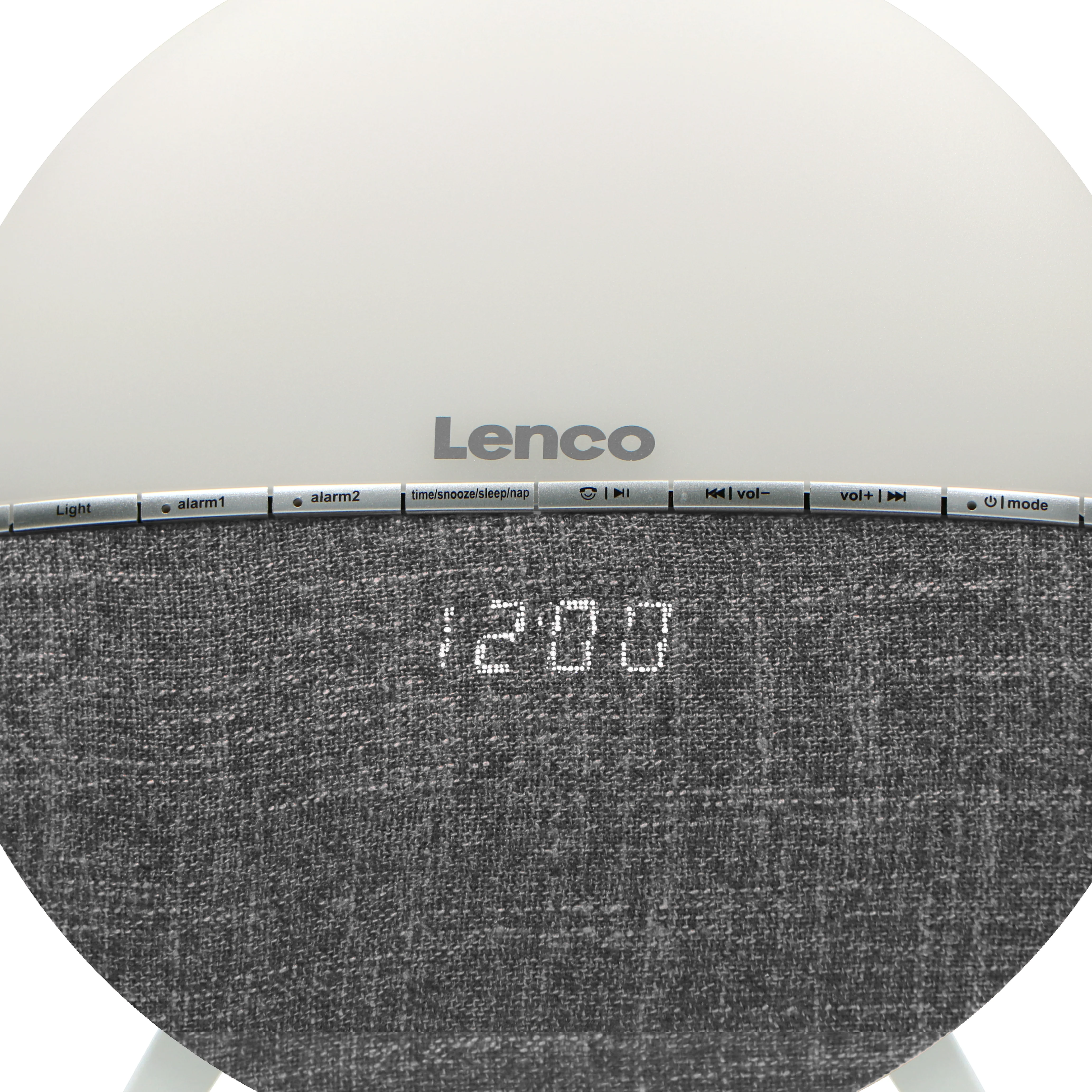 Lenco CRW-4GY - Radio-réveil / Simulateur d’aube - Gris - Image 3