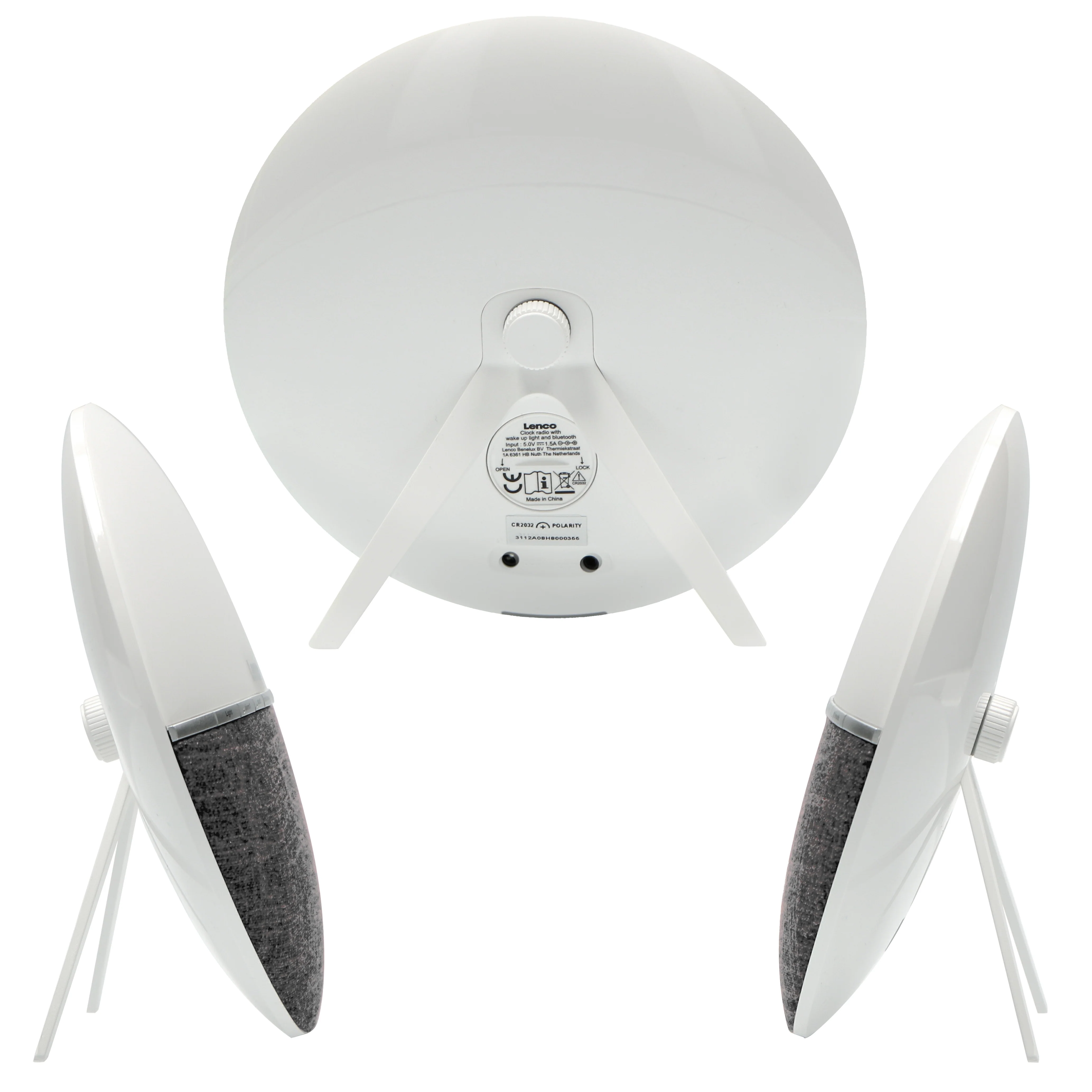 Lenco CRW-4GY - Radio-réveil / Simulateur d’aube - Gris - Image 5