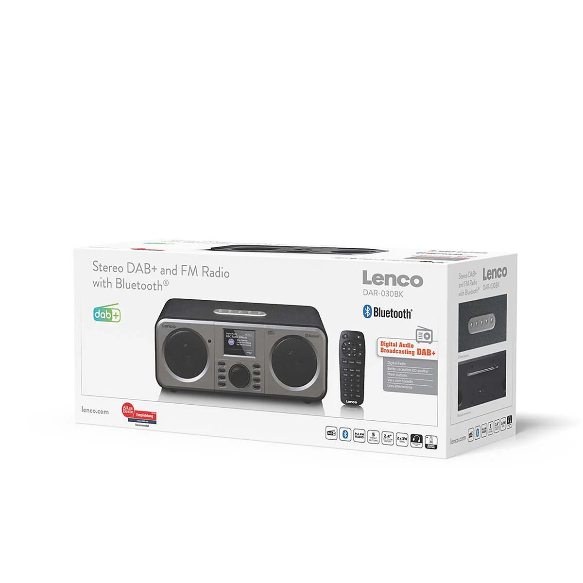 Lenco DAR-030BK - Radio DAB+/FM stéréo avec Bluetooth® - Noir - Image 10
