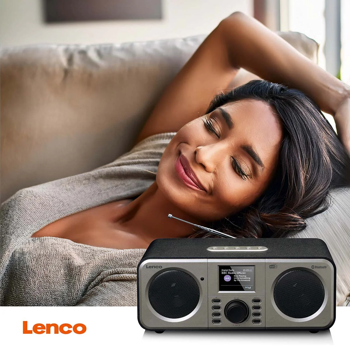 Lenco DAR-030BK - Radio DAB+/FM stéréo avec Bluetooth® - Noir - Image 9