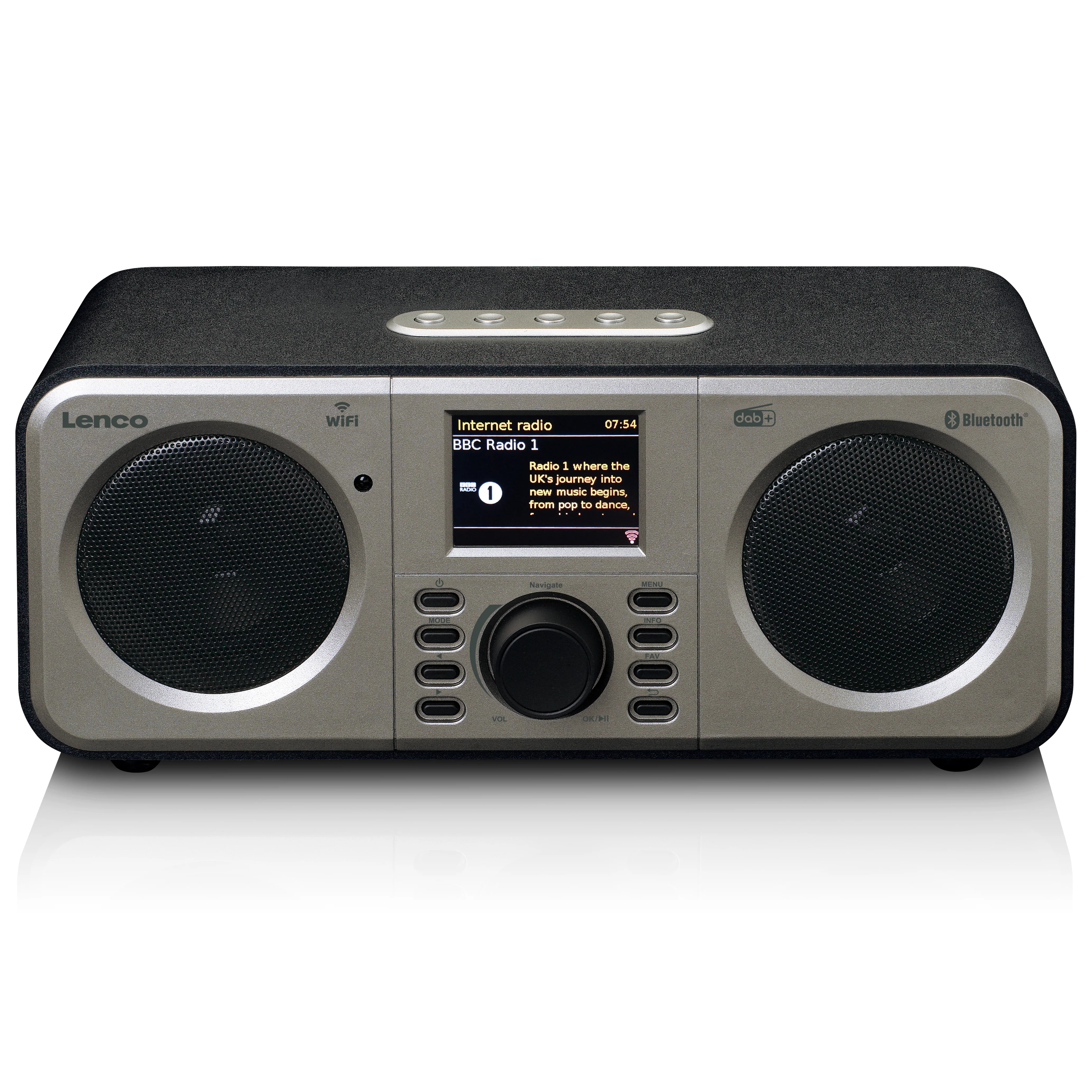 Lenco DIR-140BK - Radio Internet stéréo avec DAB+/FM et Bluetooth® - Noir - Image 7