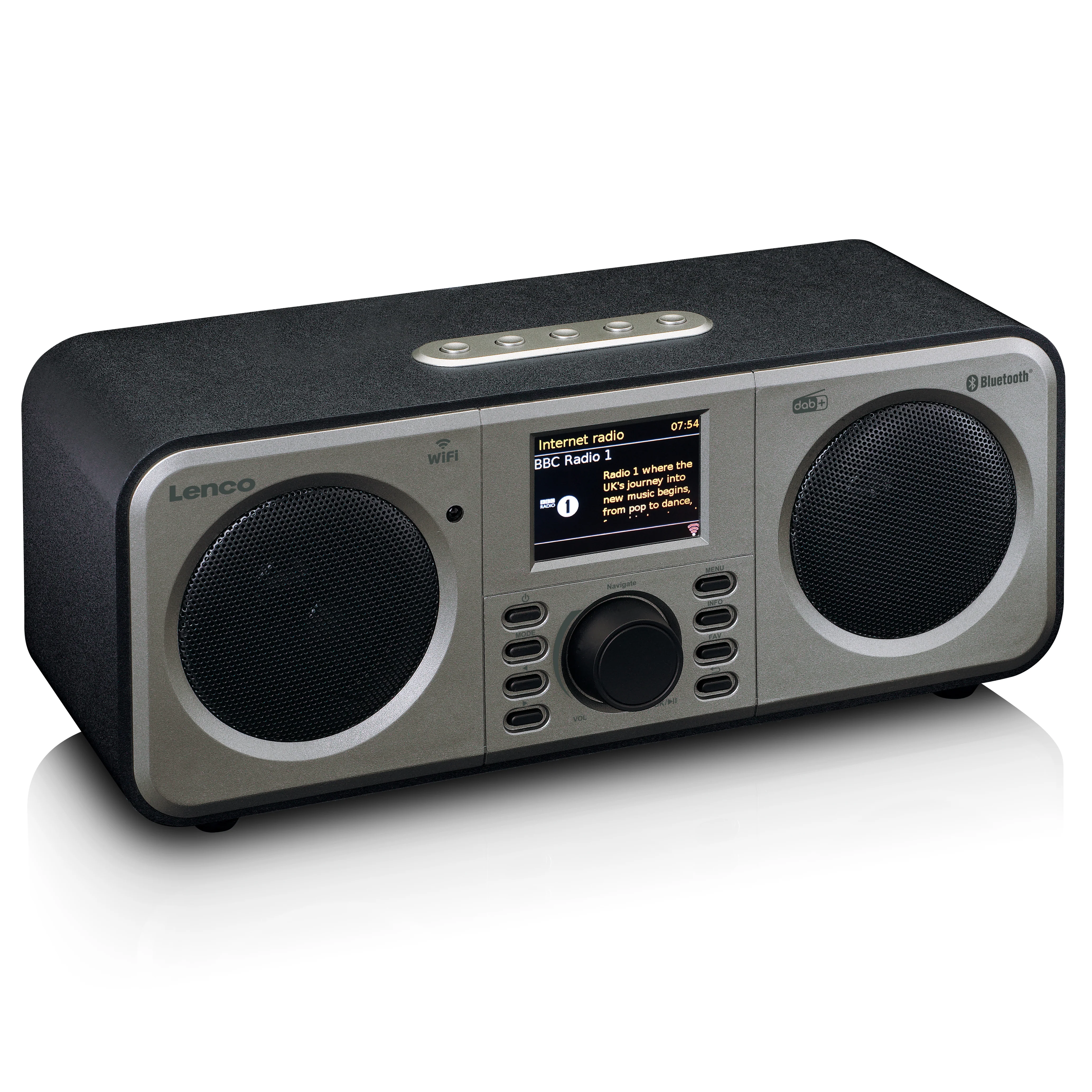 Lenco DIR-140BK - Radio Internet stéréo avec DAB+/FM et Bluetooth® - Noir - Image 8
