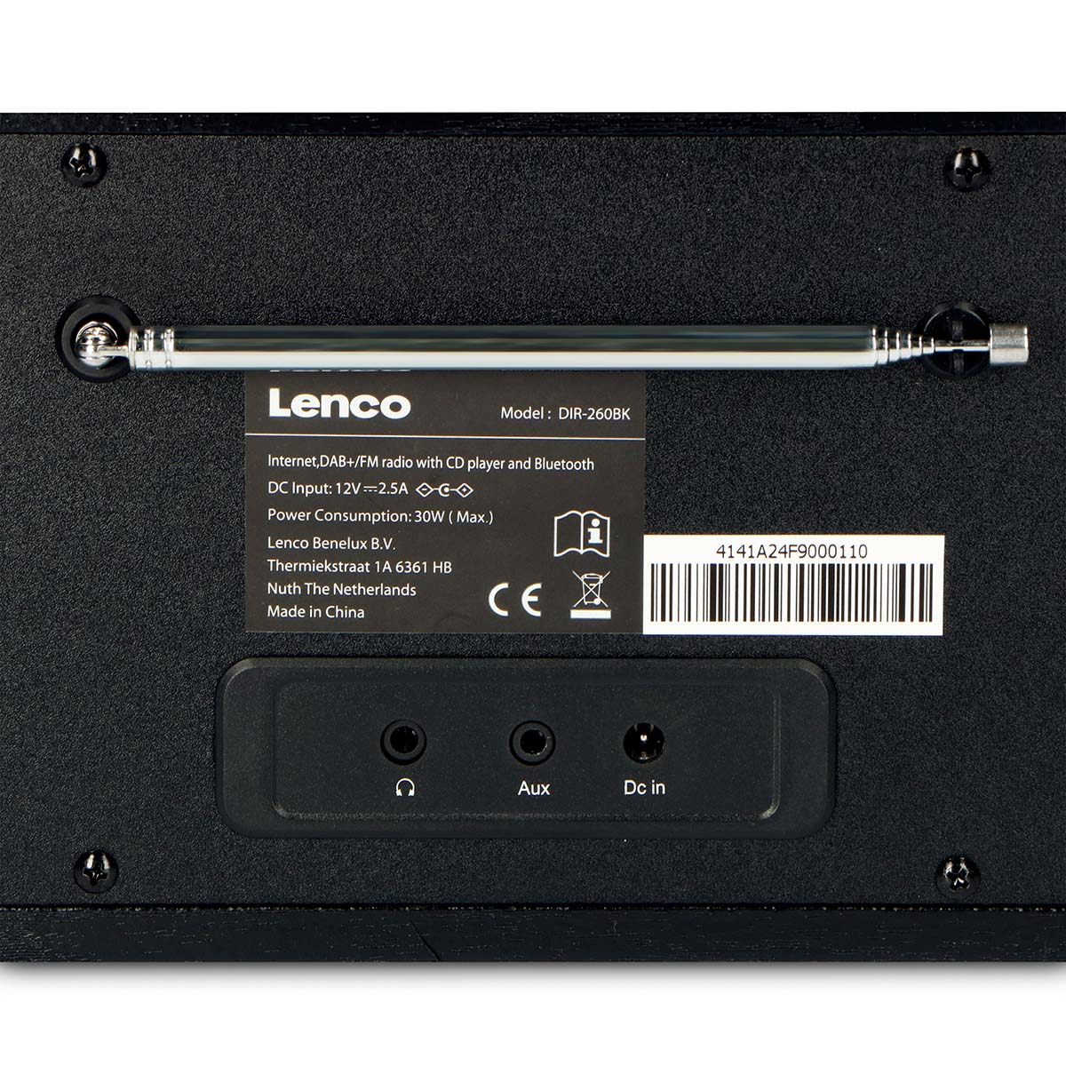 Lenco DIR-260BK - Radio Internet/DAB+/FM avec lecteur CD et Bluetooth®, noir - Image 10