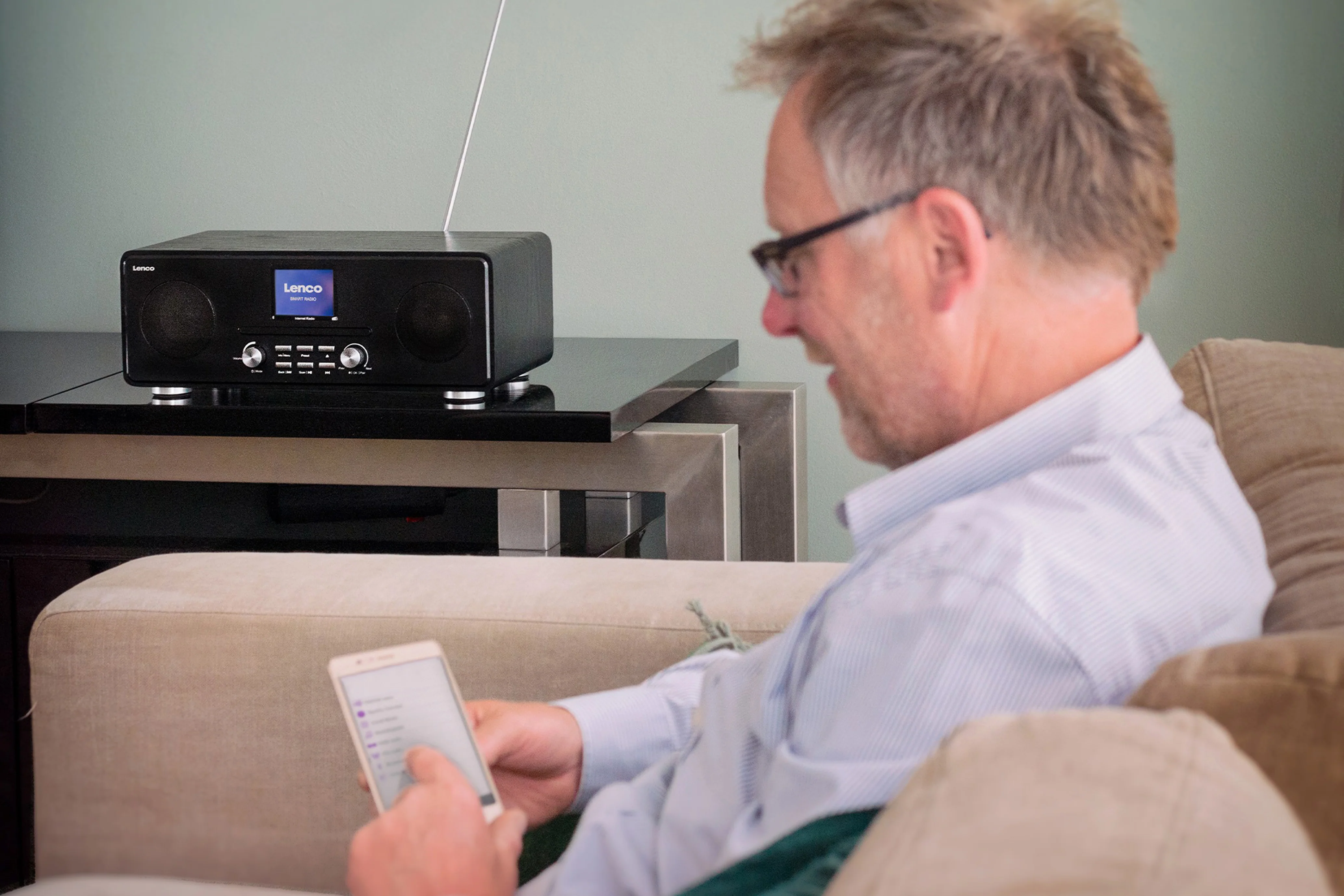 Lenco DIR-260BK - Radio Internet/DAB+/FM avec lecteur CD et Bluetooth®, noir - Image 16