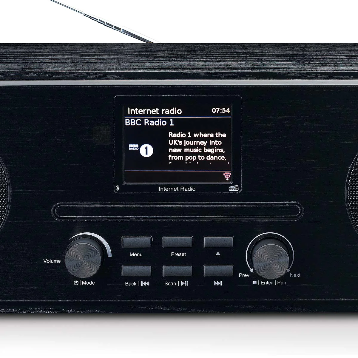 Lenco DIR-260BK - Radio Internet/DAB+/FM avec lecteur CD et Bluetooth®, noir - Image 8