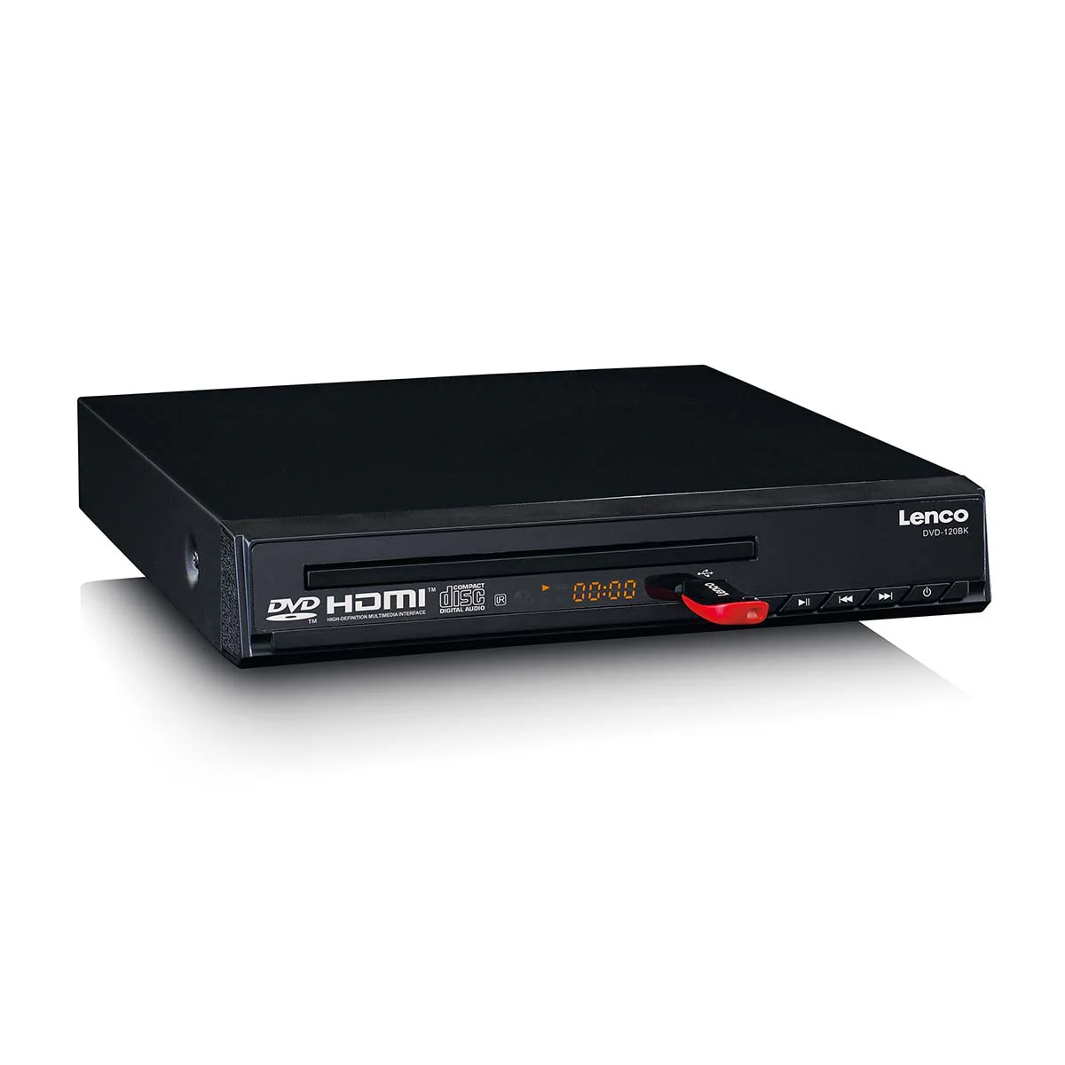 Lenco DVD-120BK - Lecteur DVD avec HDMI et télécommande - Image 4