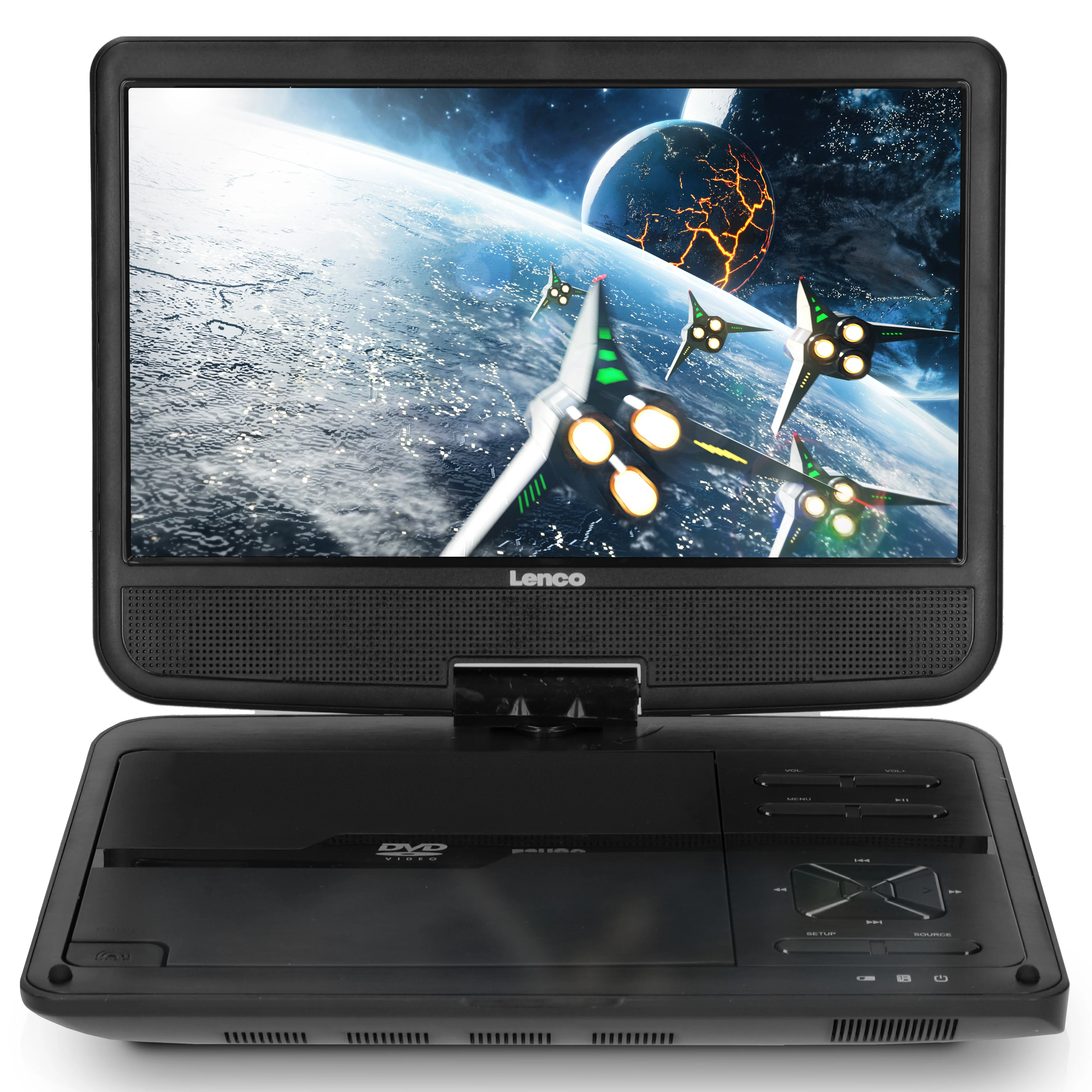 Lenco DVP-1010BK - Lecteur DVD portable de 10 pouces avec connexion USB, casque et dispositif de suspension - Image 29