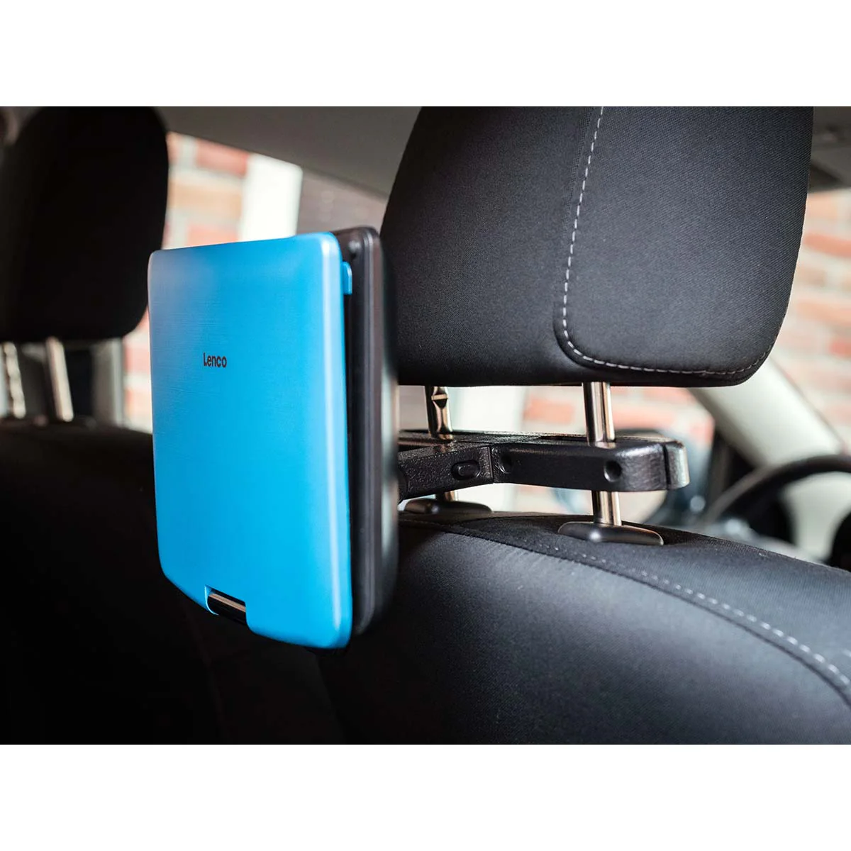 Lenco DVP-910BU - Lecteur DVD portable de 9 pouces avec casque, port USB et dispositif de suspension - Bleu/noir - Image 14