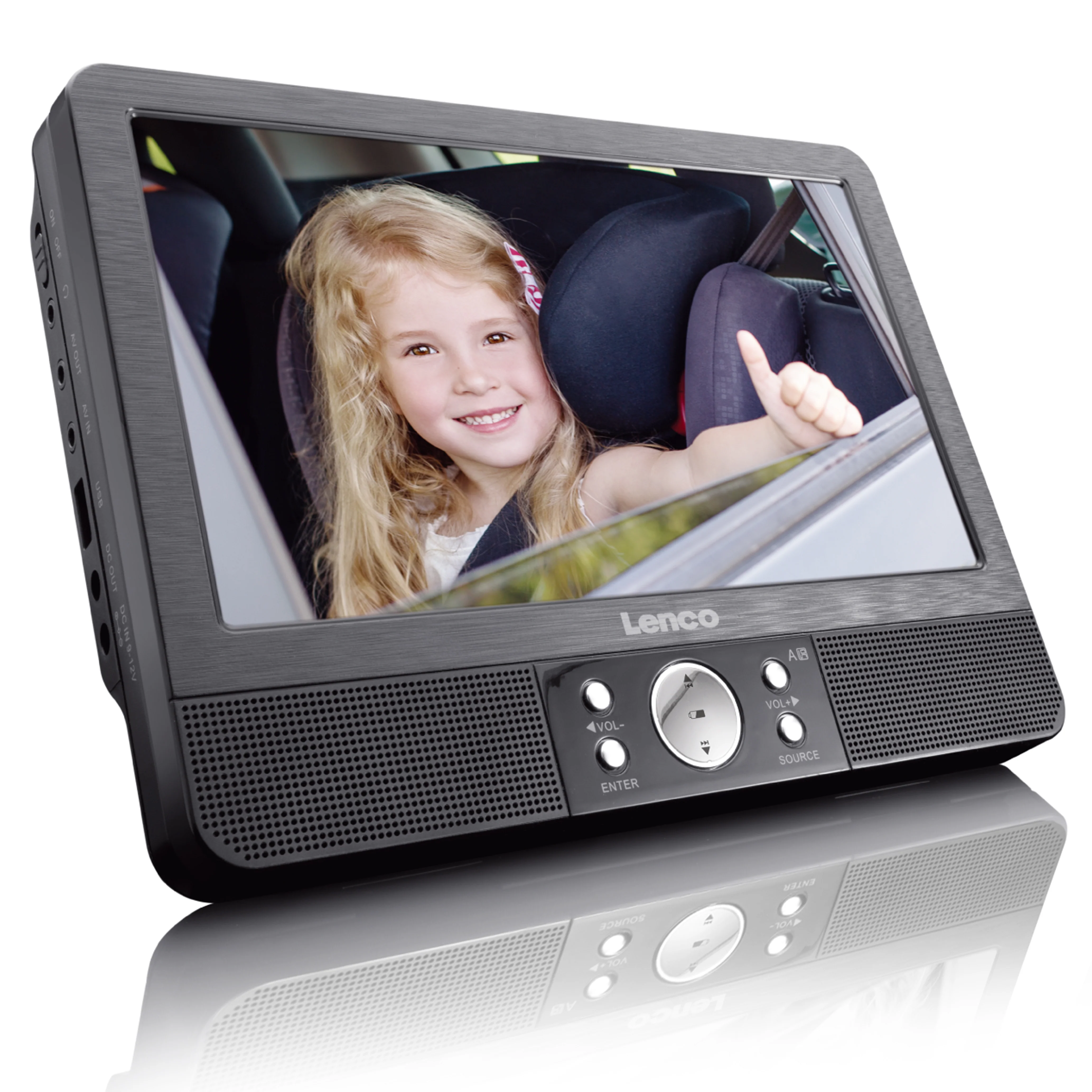 Lenco DVP-940 - Double DVD 9 pouces - USB - SD - 2 casques - Noir - Image 3