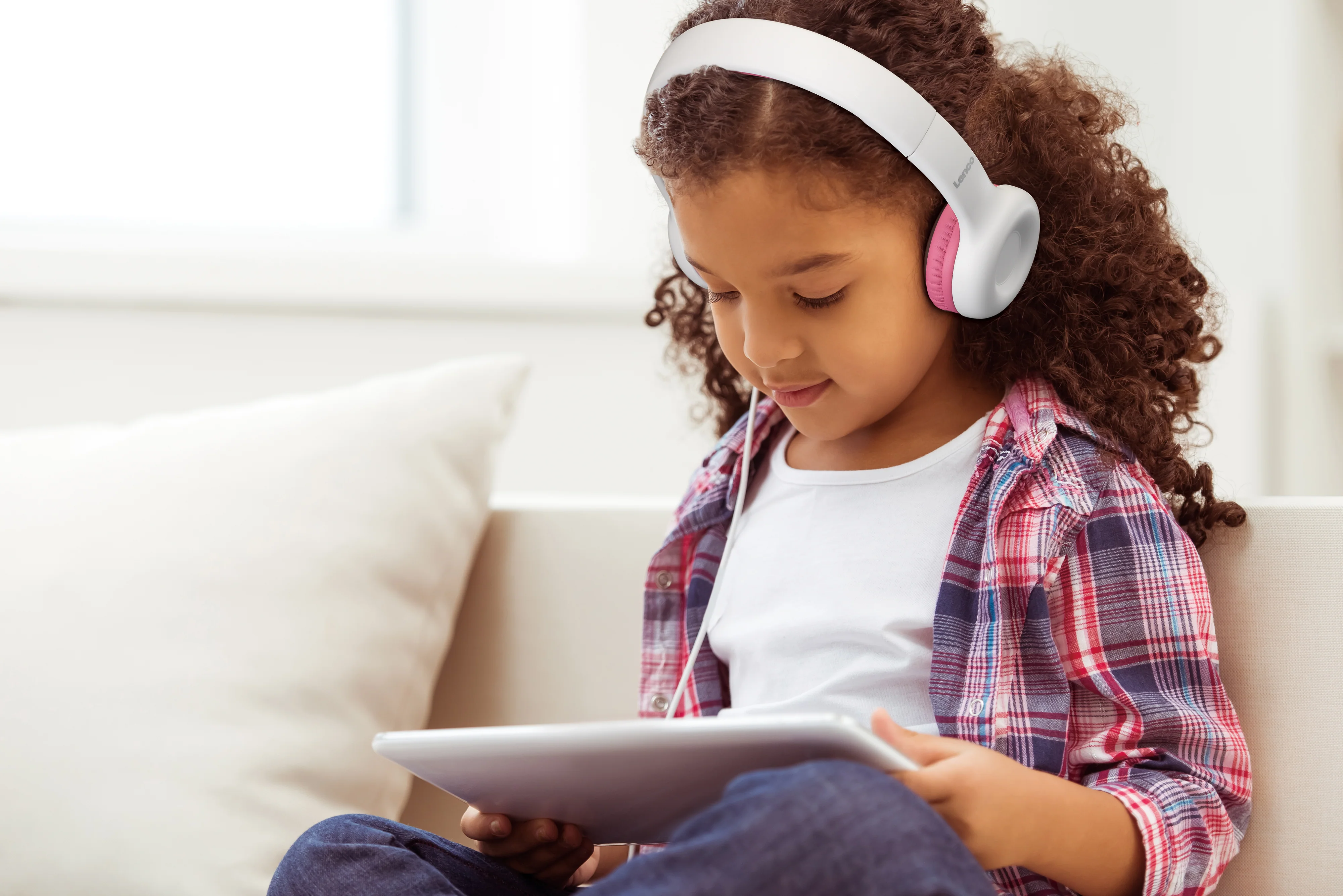 Lenco HP-010PK - Casque pour enfants, rose - Image 8