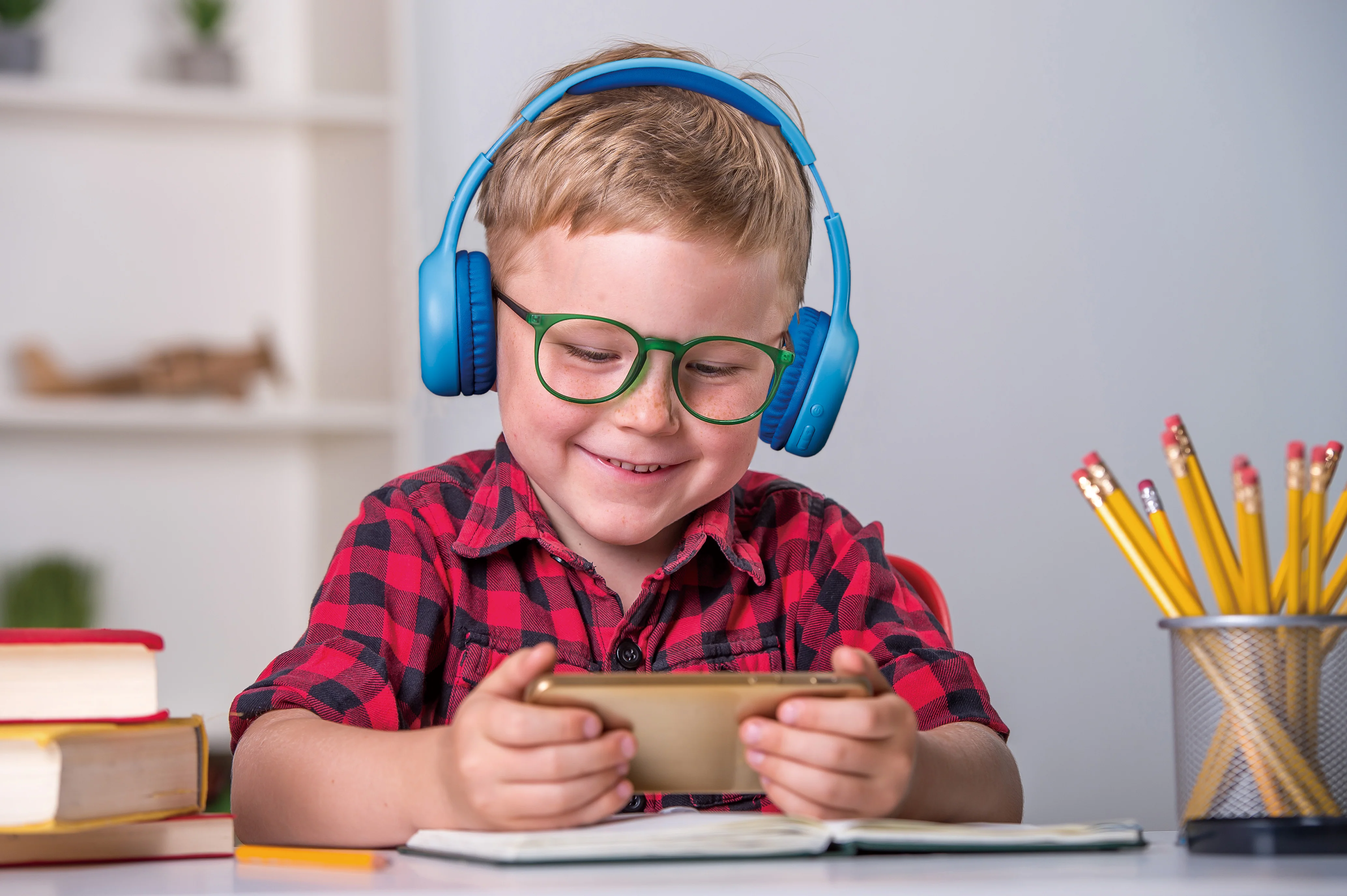 Lenco HPB-110BU - Casque Bluetooth® pliable pour enfants - Bleu - Image 10