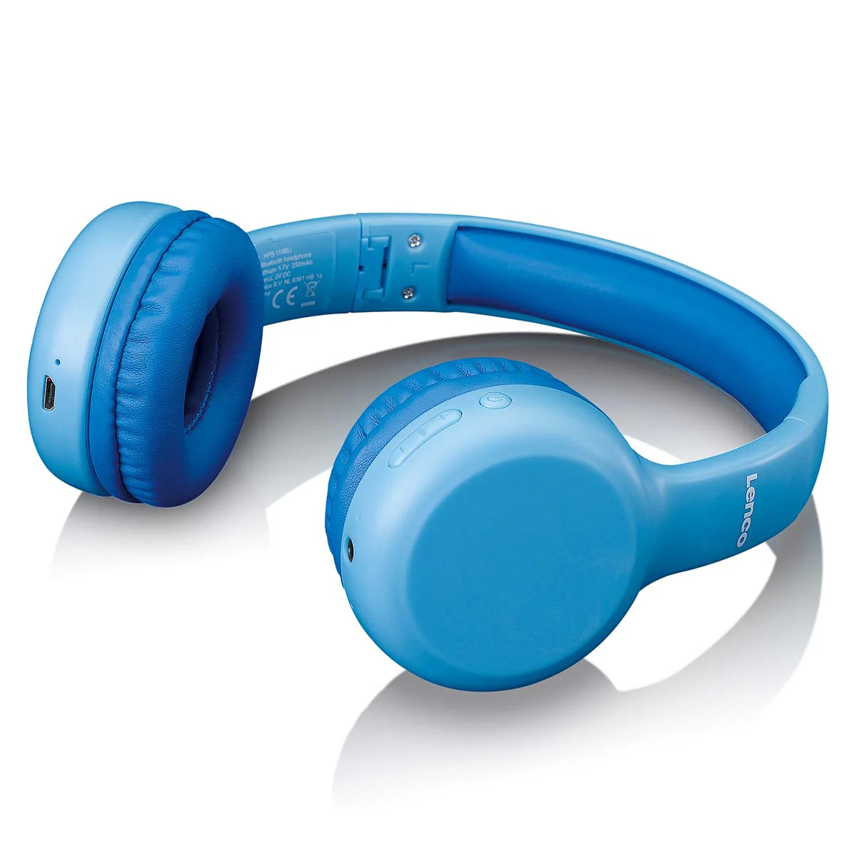 Lenco HPB-110BU - Casque Bluetooth® pliable pour enfants - Bleu - Image 3