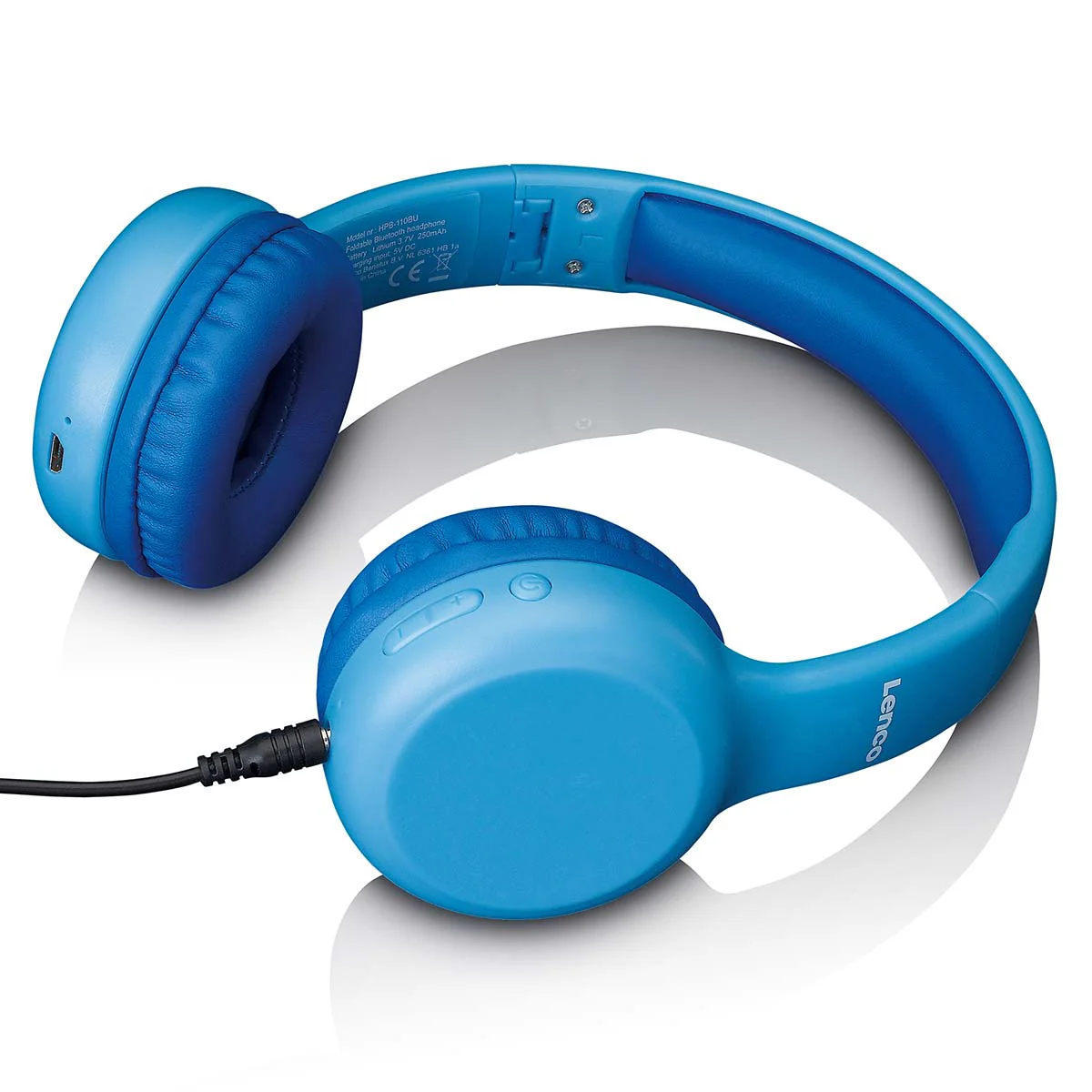 Lenco HPB-110BU - Casque Bluetooth® pliable pour enfants - Bleu - Image 4