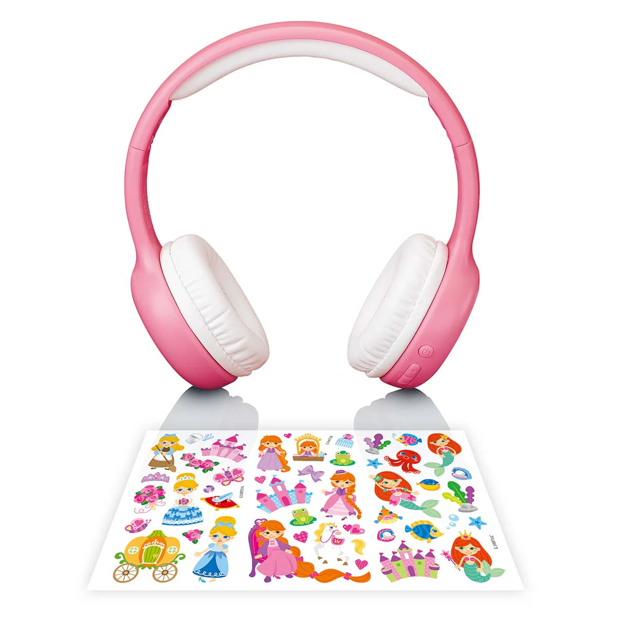Lenco HPB-110PK - Casque Bluetooth® pliable pour enfants - Rose - Image 6