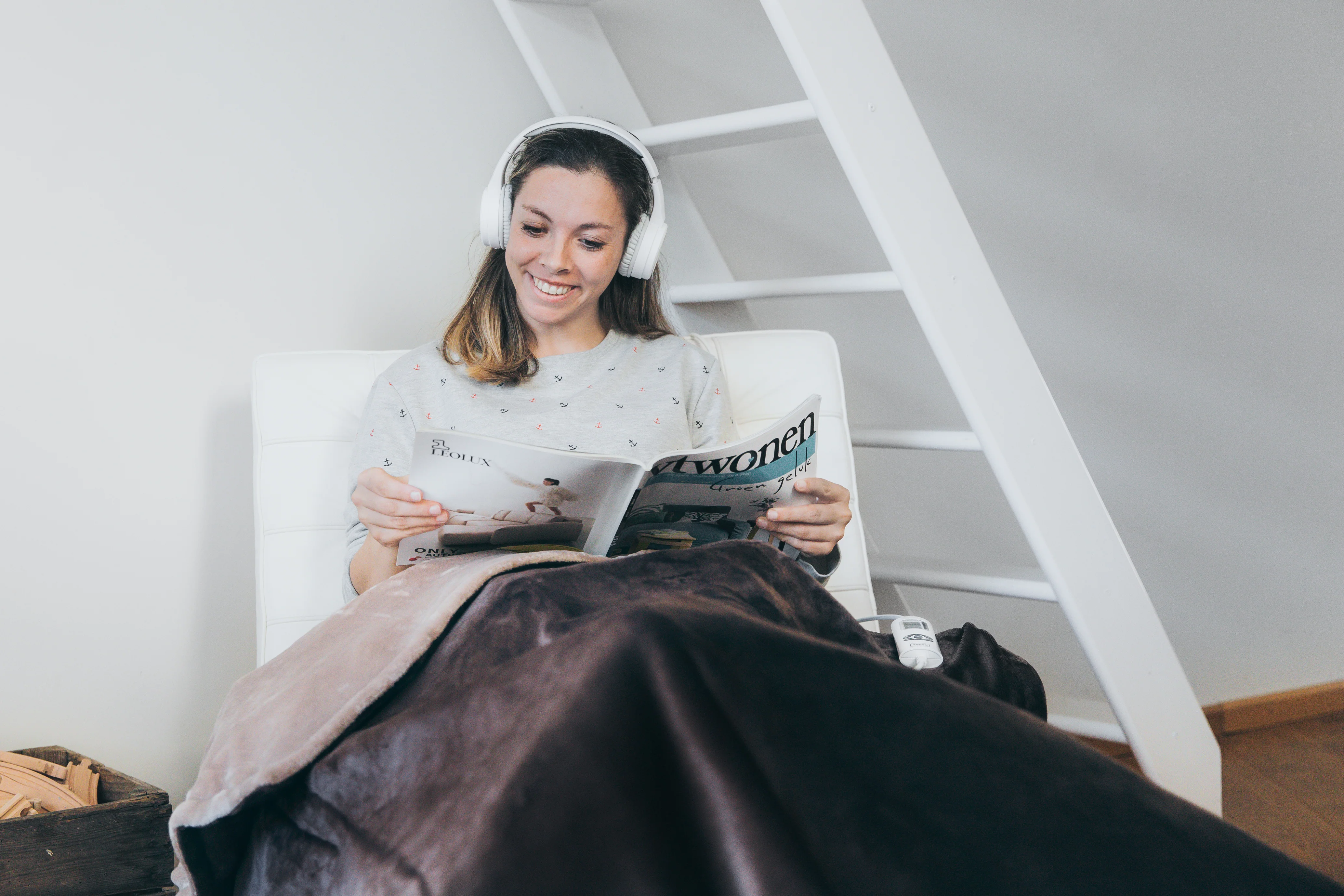 Lenco HPB-330WH - Casque Bluetooth® - Blanc - Image 8