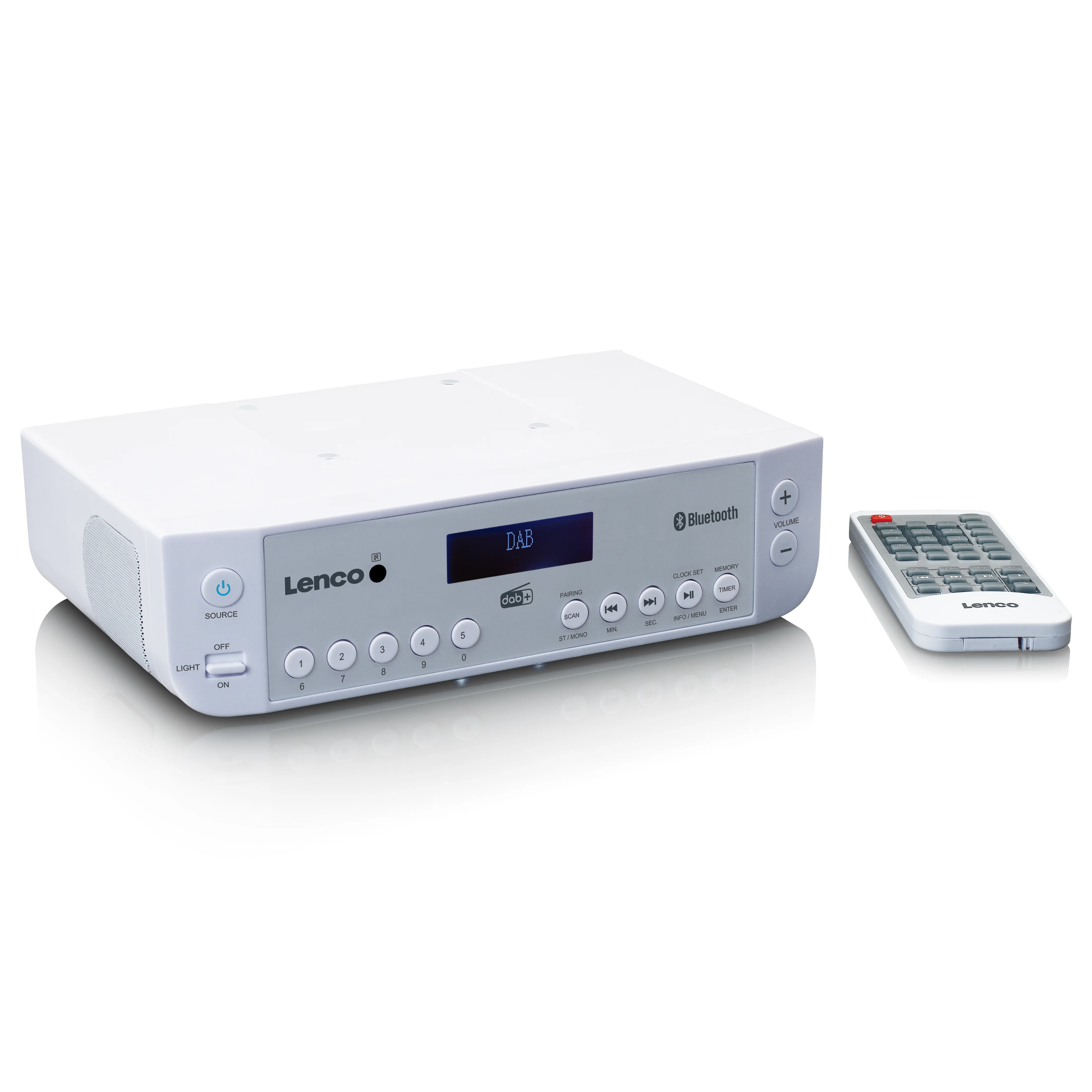 Lenco KCR-200WH - Radio de cuisine DAB+/FM avec Bluetooth®, éclairage et minuteur - Blanc - Image 10