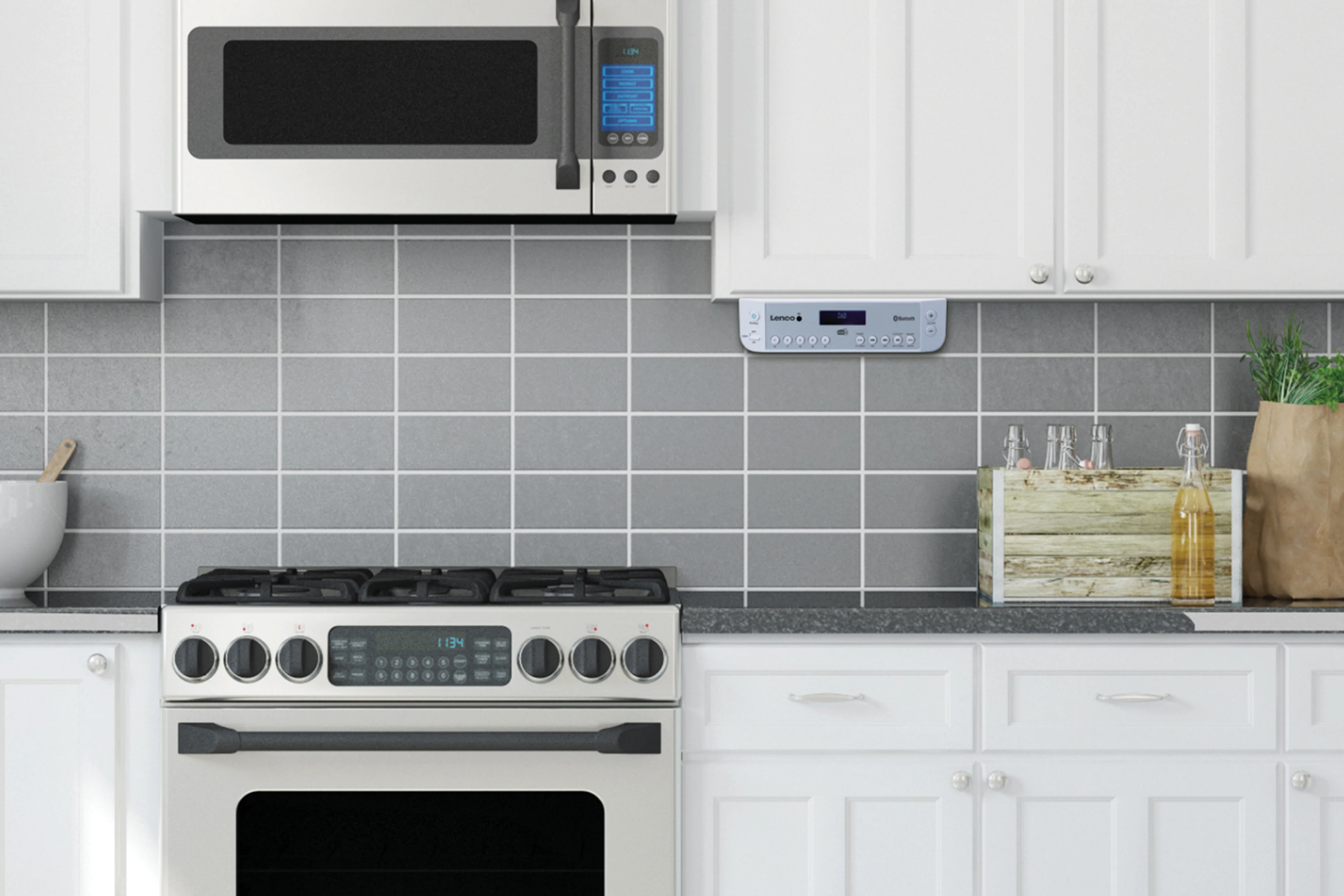 Lenco KCR-200WH - Radio de cuisine DAB+/FM avec Bluetooth®, éclairage et minuteur - Blanc - Image 14