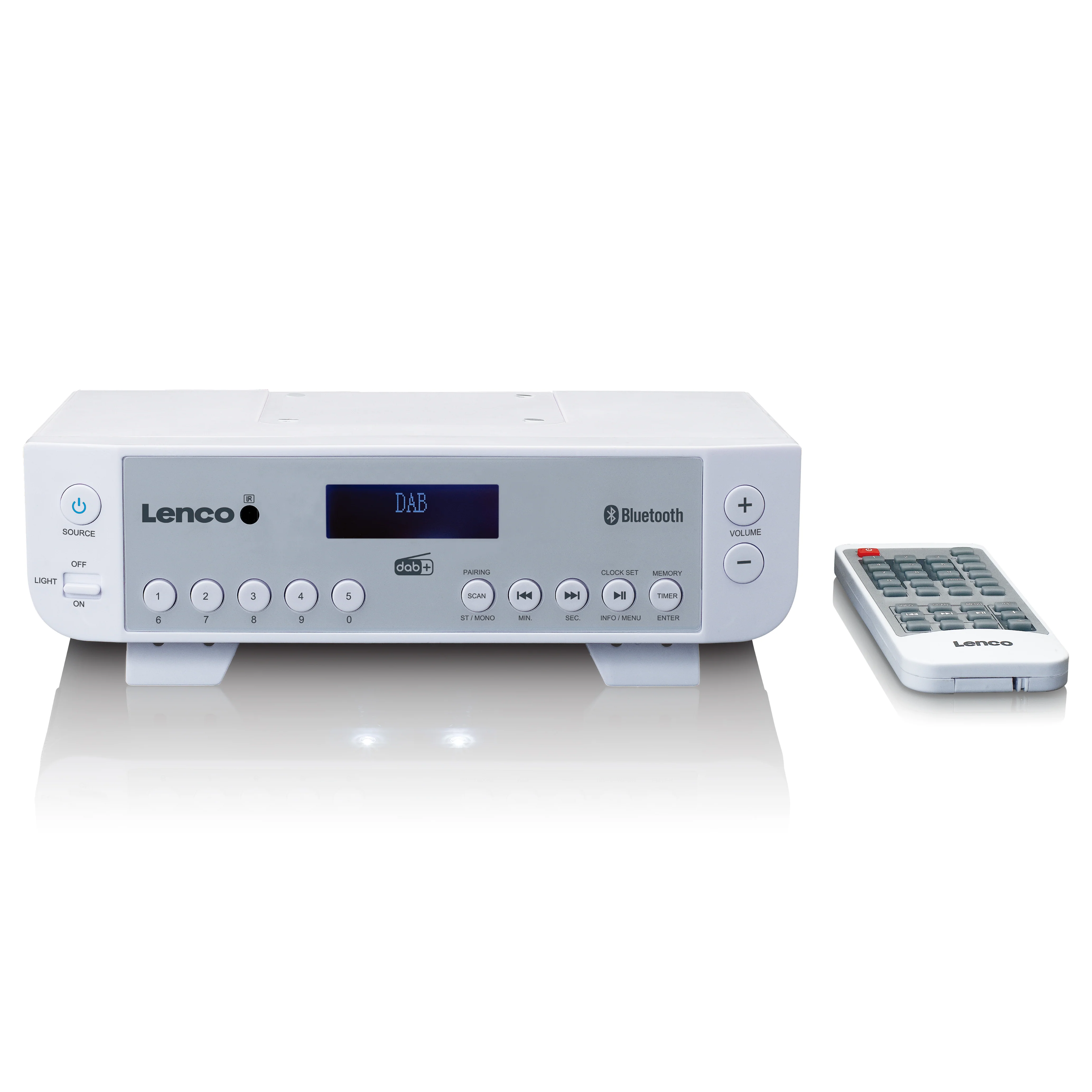 Lenco KCR-200WH - Radio de cuisine DAB+/FM avec Bluetooth®, éclairage et minuteur - Blanc - Image 7