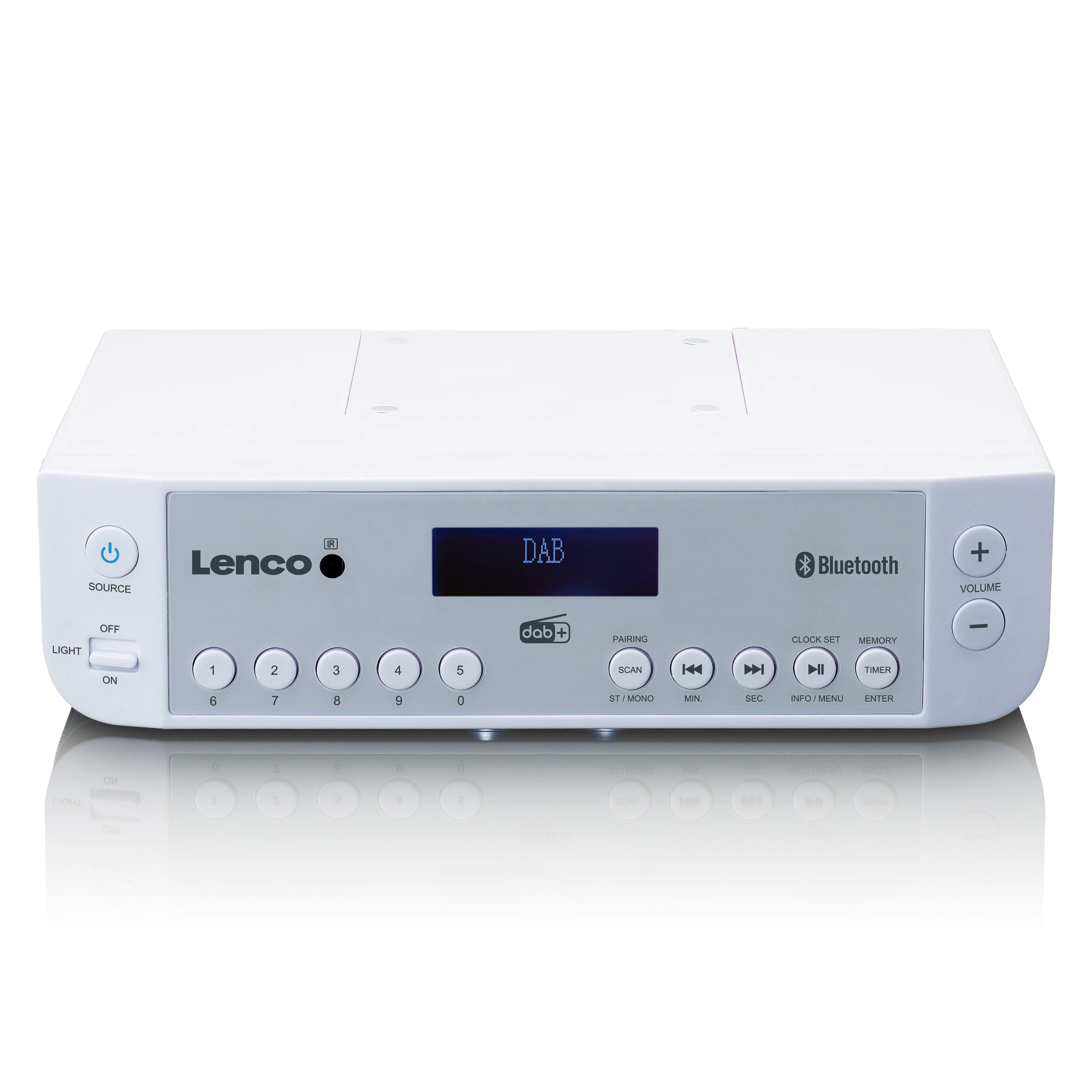 Lenco KCR-200WH - Radio de cuisine DAB+/FM avec Bluetooth®, éclairage et minuteur - Blanc - Image 8
