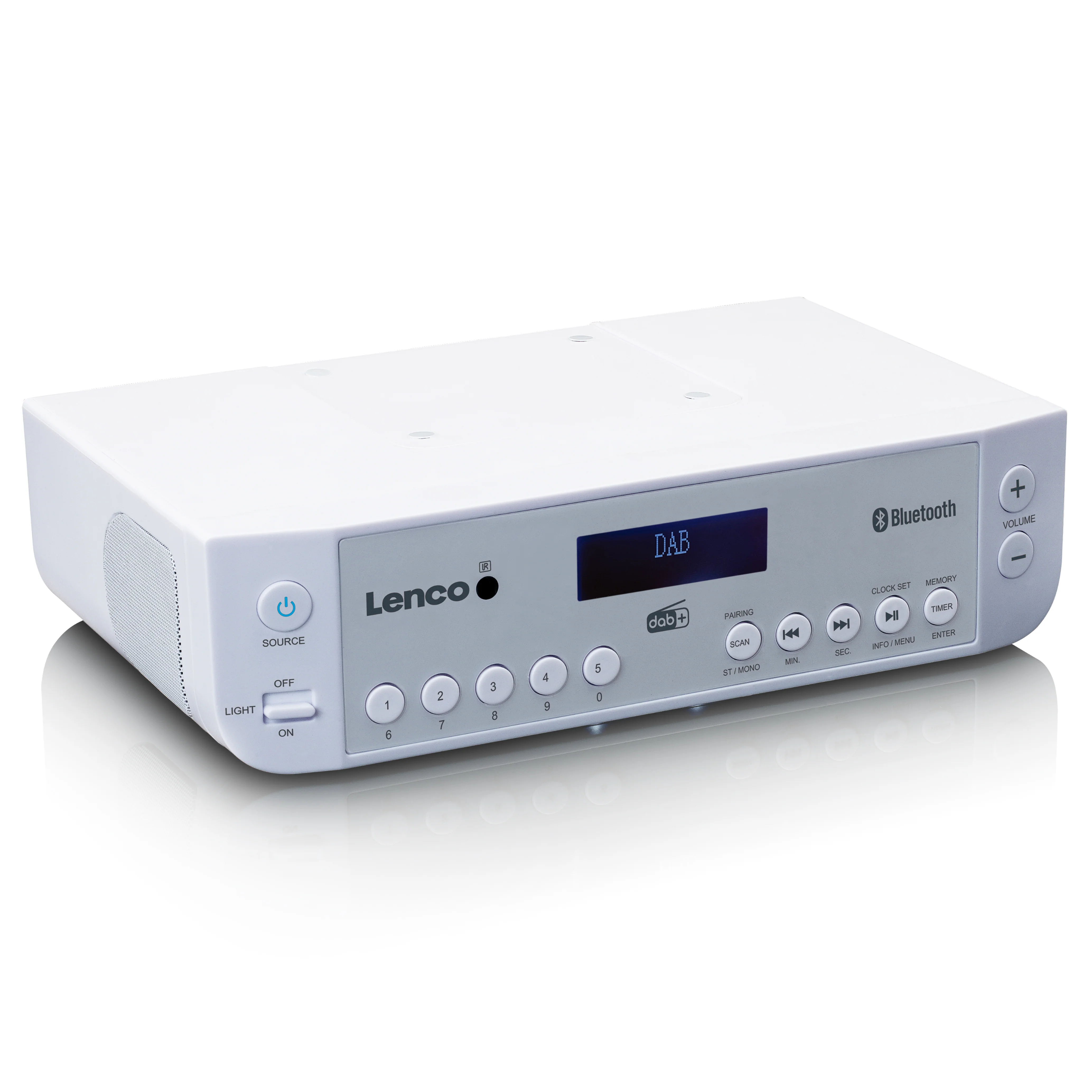 Lenco KCR-200WH - Radio de cuisine DAB+/FM avec Bluetooth®, éclairage et minuteur - Blanc - Image 9