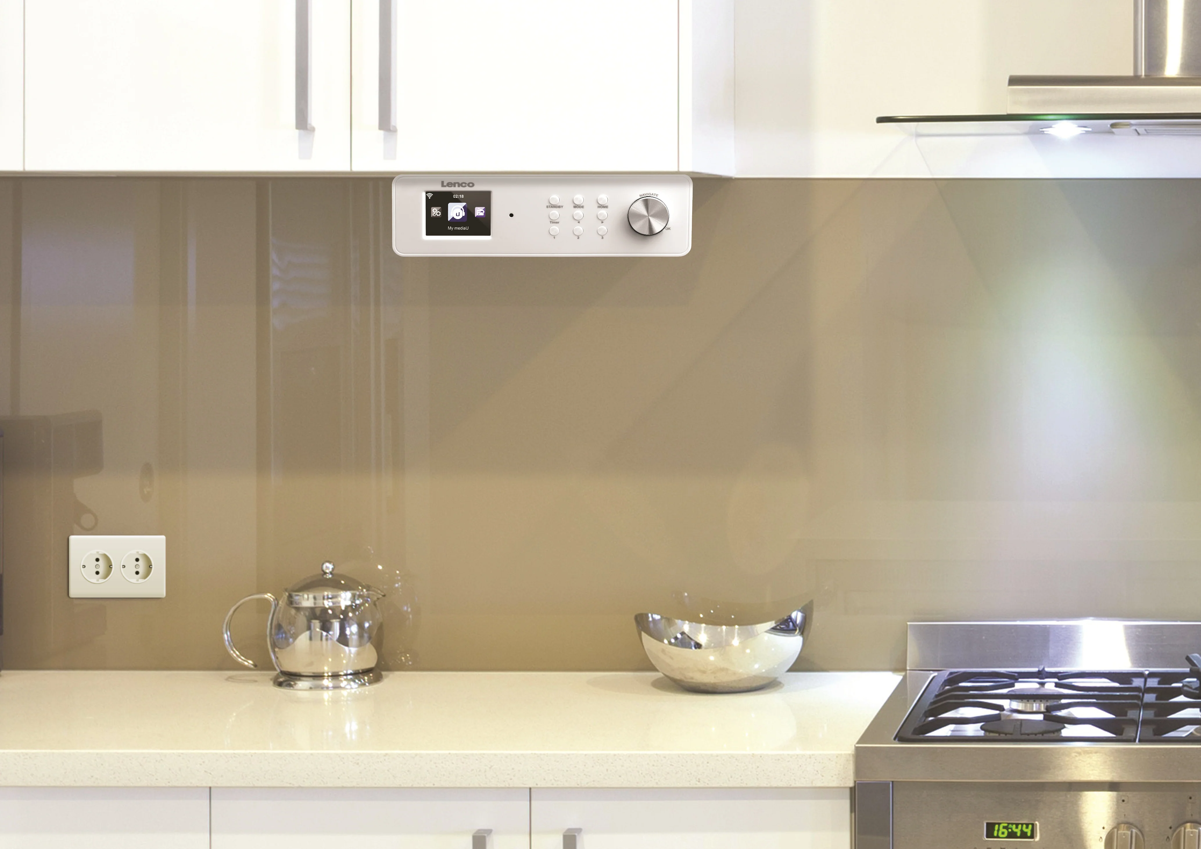 Lenco KCR-14 - Radio Internet de cuisine avec FM - Blanc - Image 9