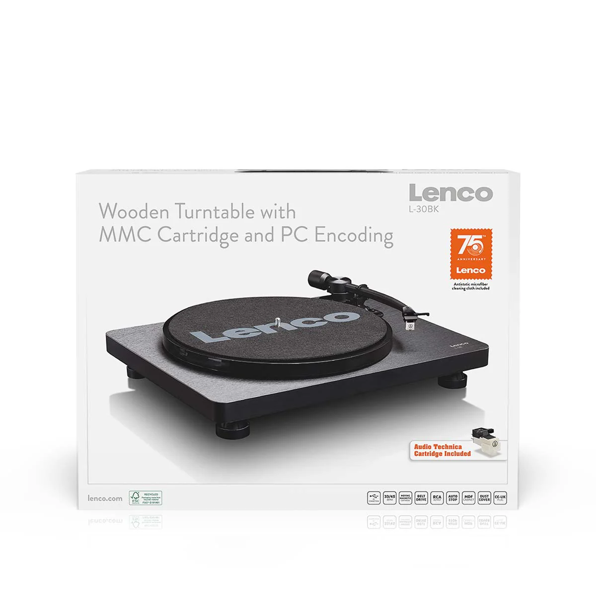 Lenco L-30BK - Platine avec encodage USB/PC - Noir - Image 15