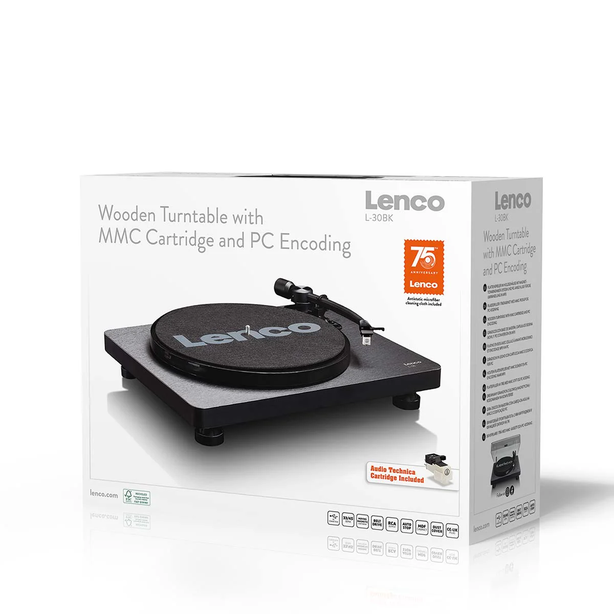 Lenco L-30BK - Platine avec encodage USB/PC - Noir - Image 16