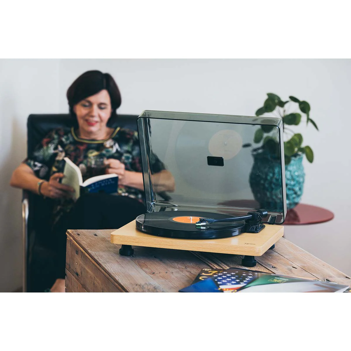 Lenco L-30WD - Platine avec encodage USB/PC - Bois - Image 12