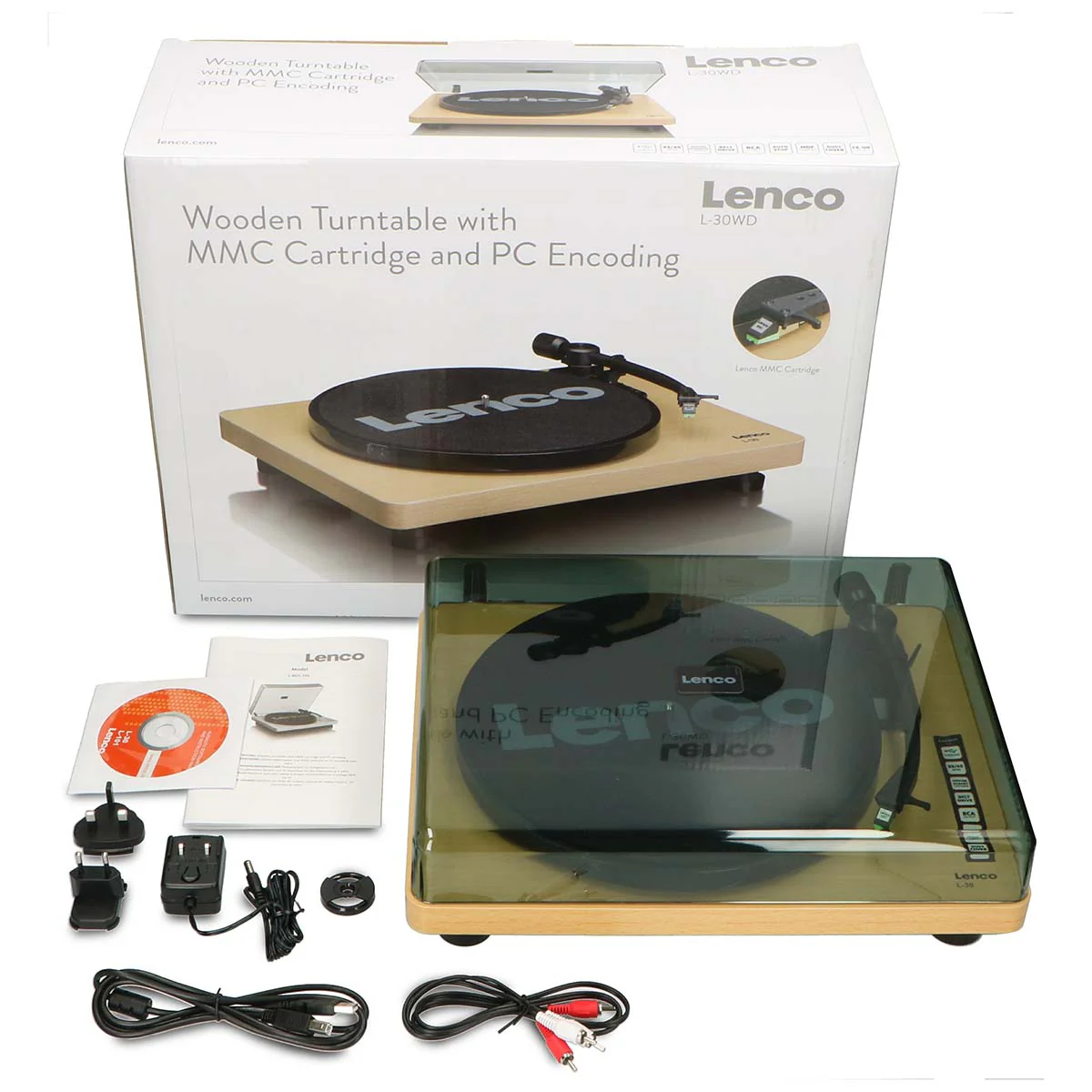 Lenco L-30WD - Platine avec encodage USB/PC - Bois - Image 14