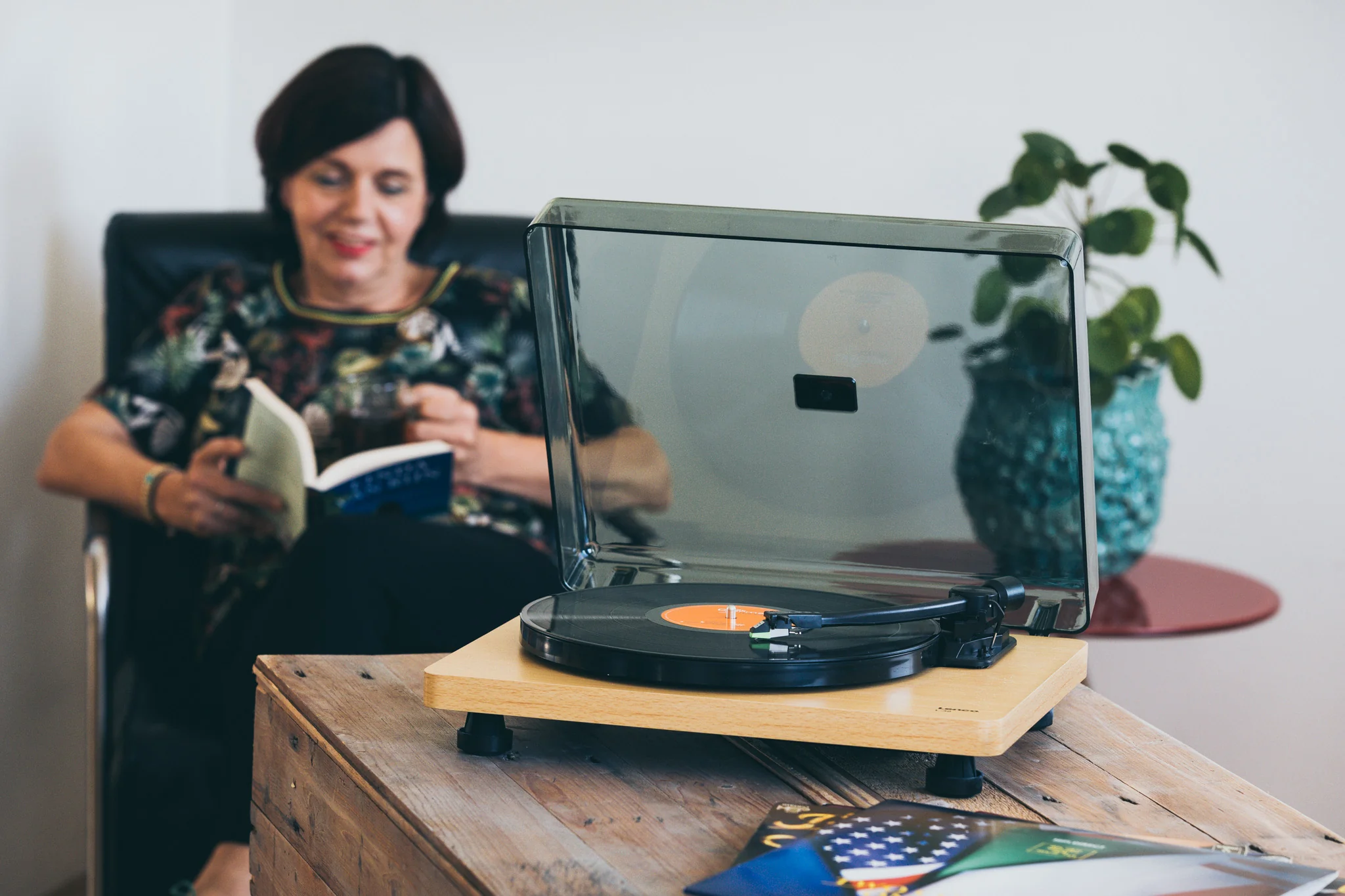 Lenco L-30WD - Platine avec encodage USB/PC - Bois - Image 20